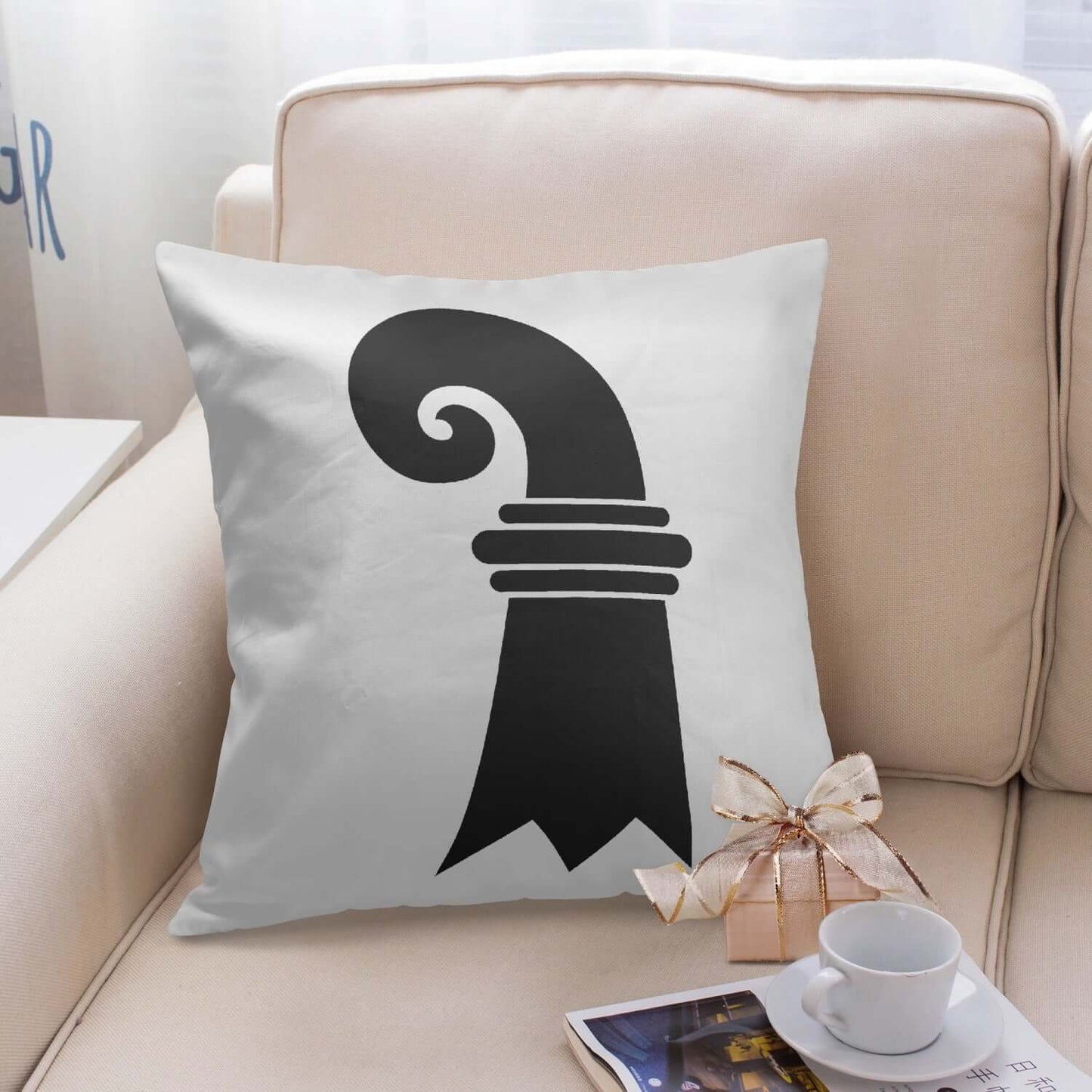 Housse de coussin carrée Bâle-Ville