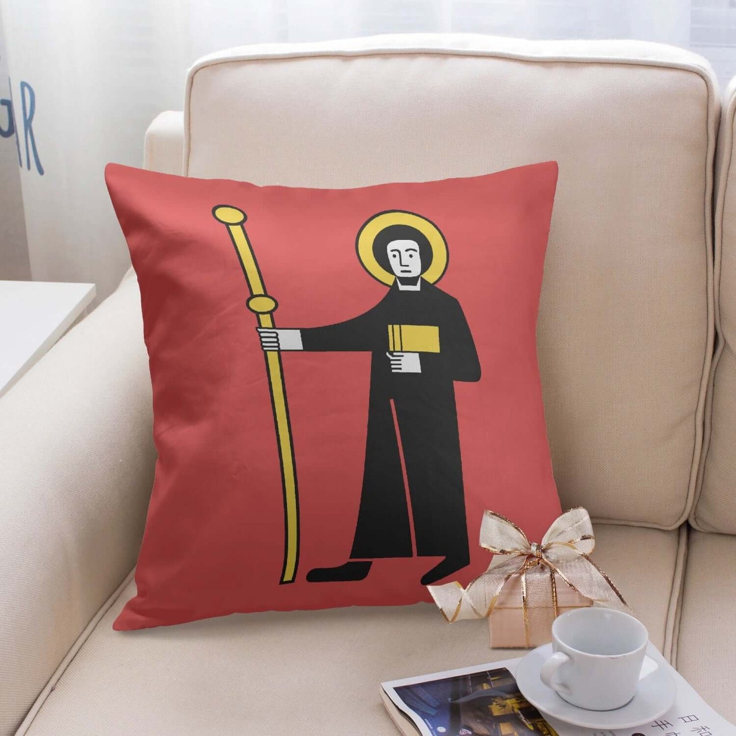 Housse de coussin carrée Glaris