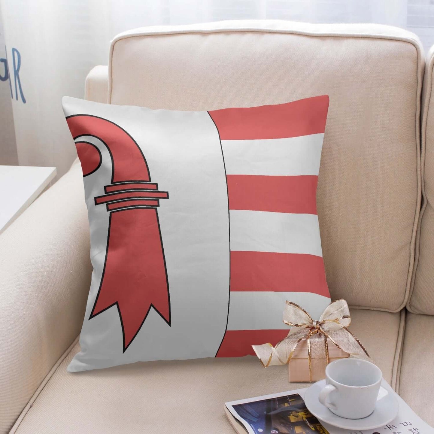 Housse de coussin carrée Jura