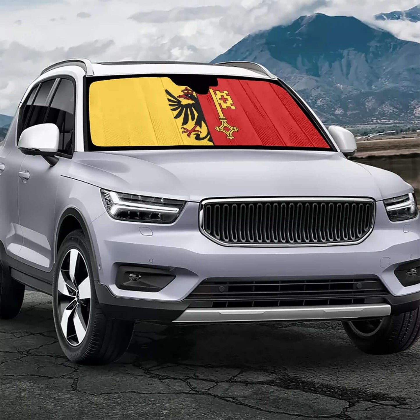Auto-Sonnenschutz - Genfer Flagge