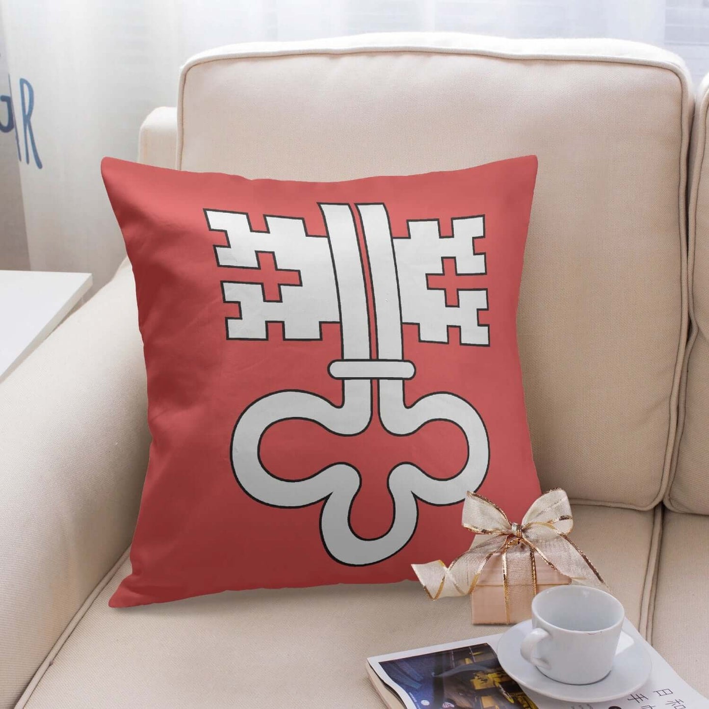 Housse de coussin carrée Nidwald