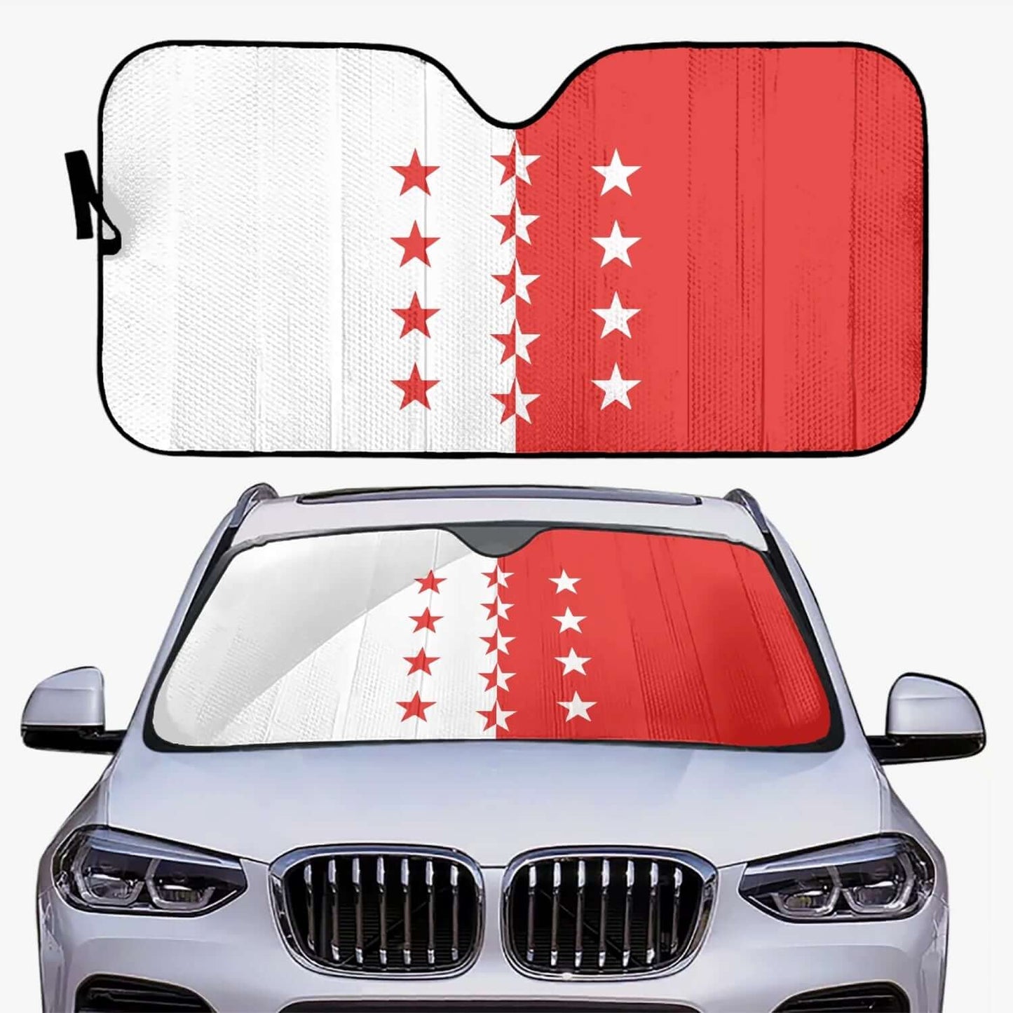 Pare-soleil pour voiture - Drapeau Valais