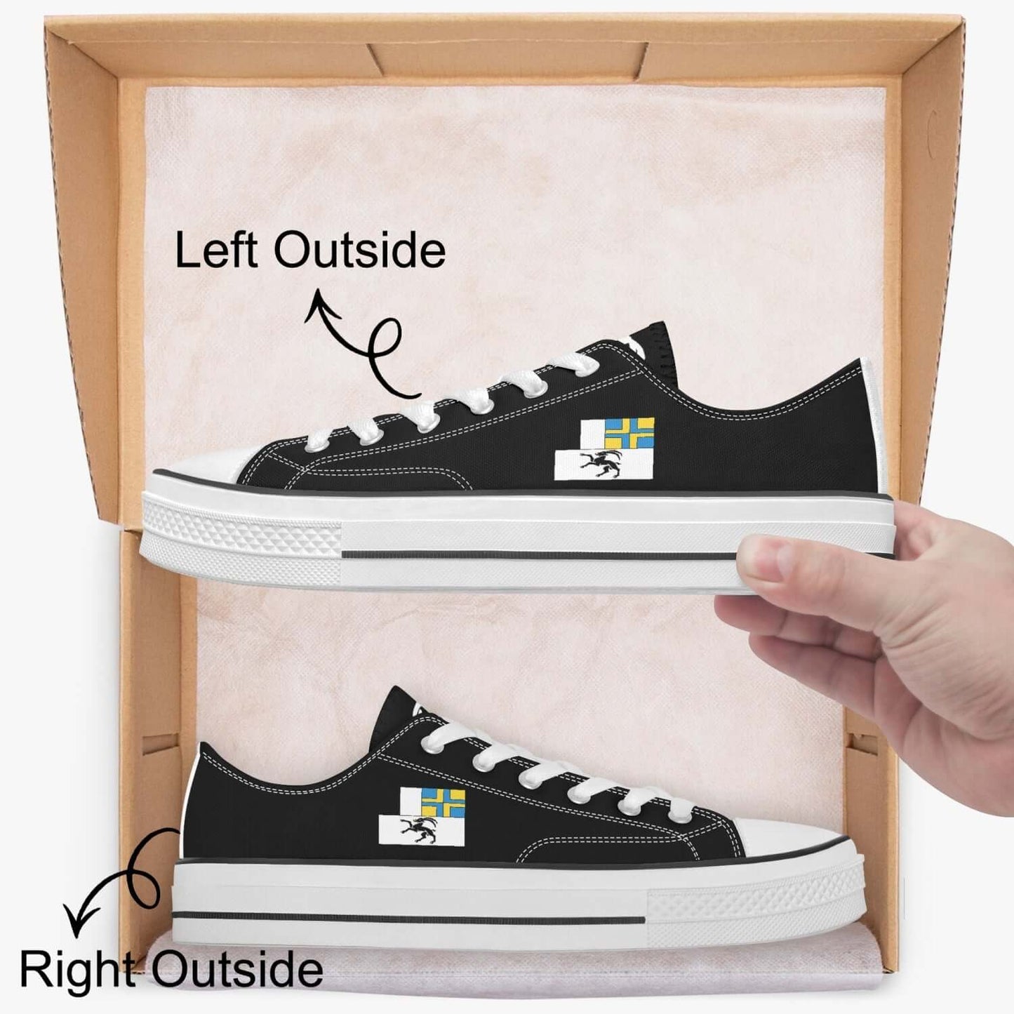 Baskets Grisons - Sneakers en Toile