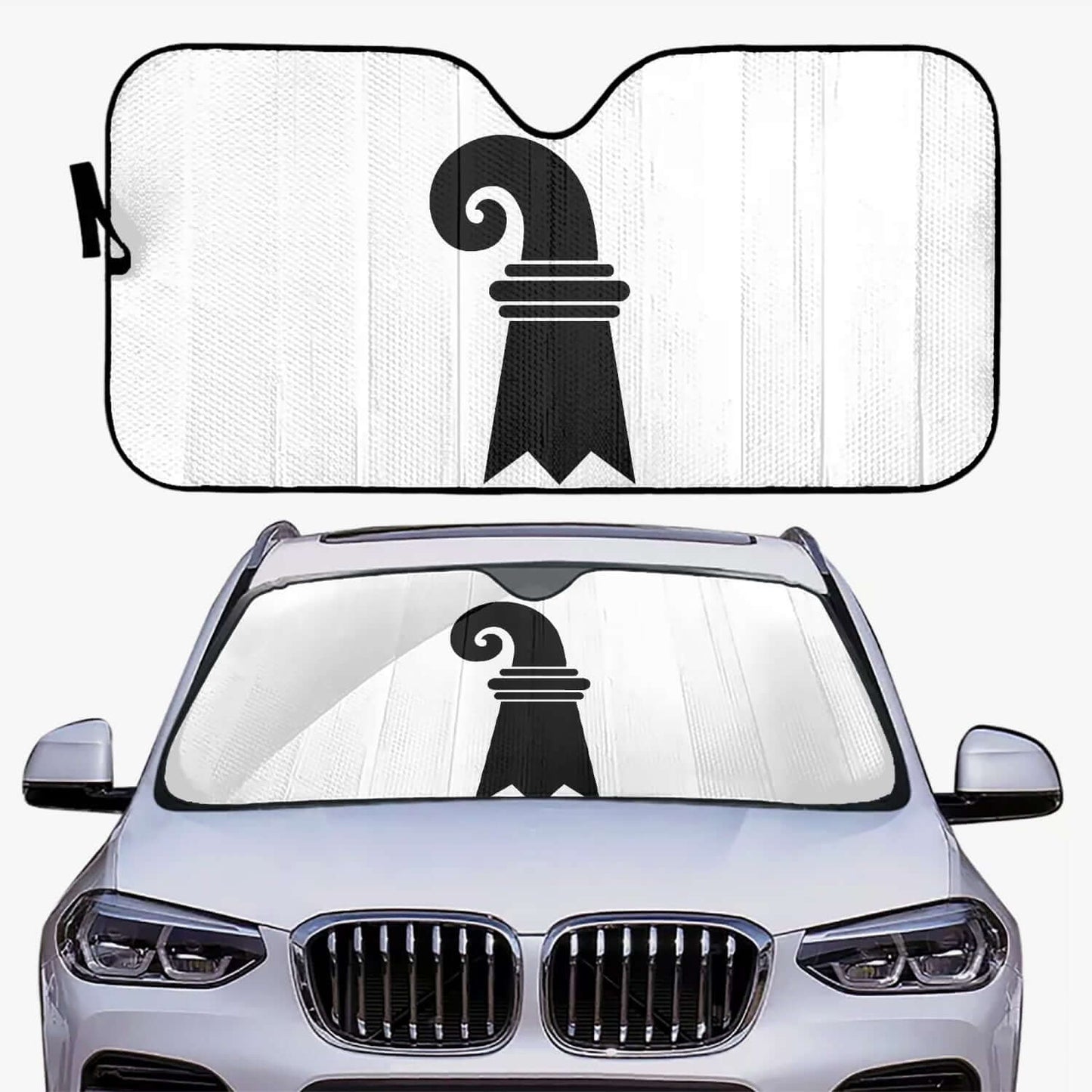 Pare-soleil pour voiture - Drapeau Basel-Stadt