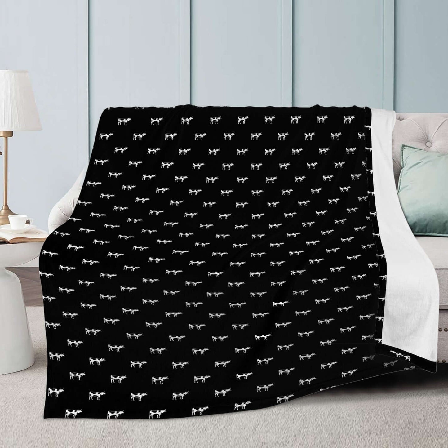 Couverture polaire - Motif Vaches