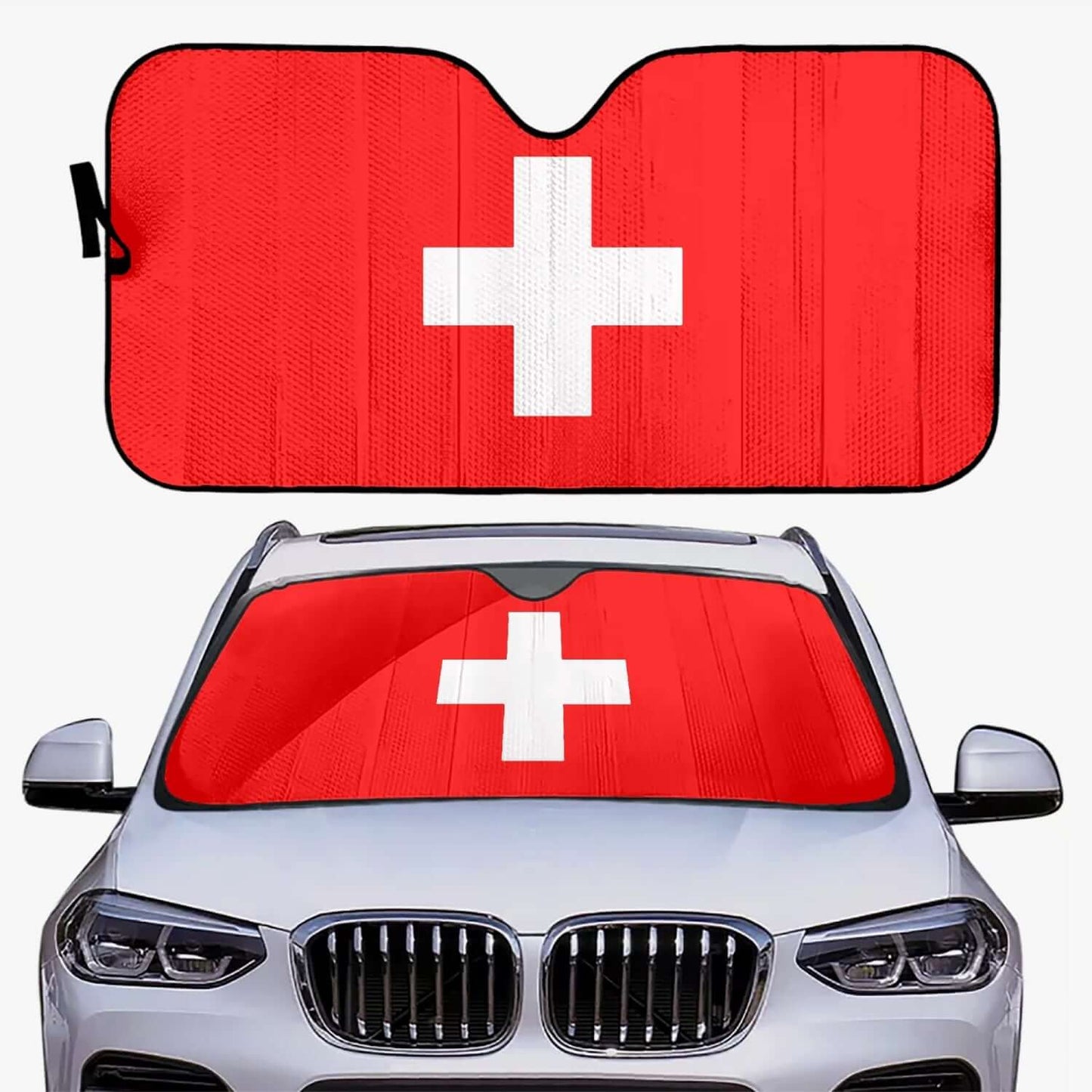 Pare-soleil pour voiture - Drapeau Suisse