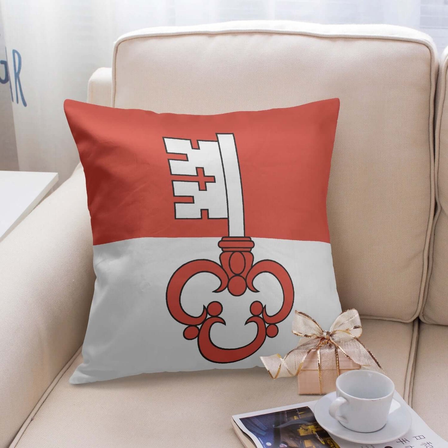 Housse de coussin carrée Obwald