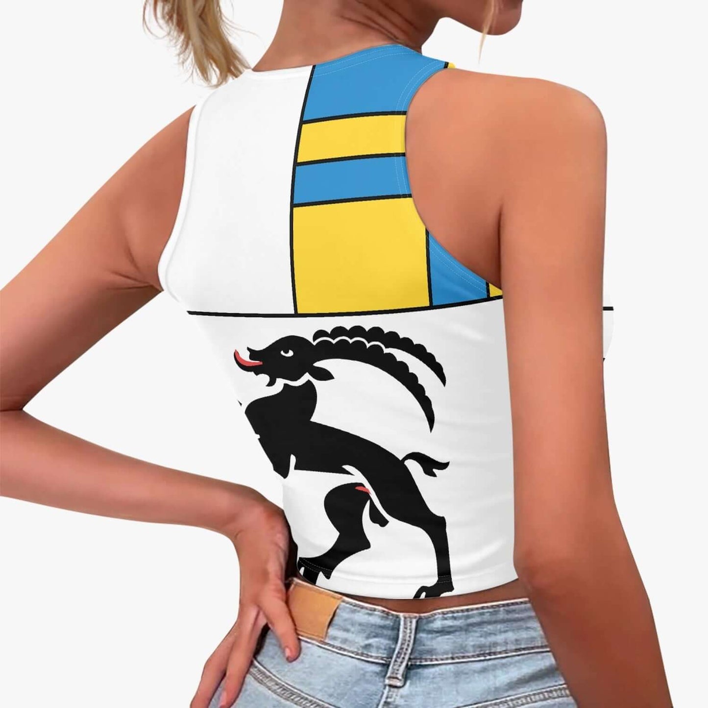 Crop Top Grisons Drapeau