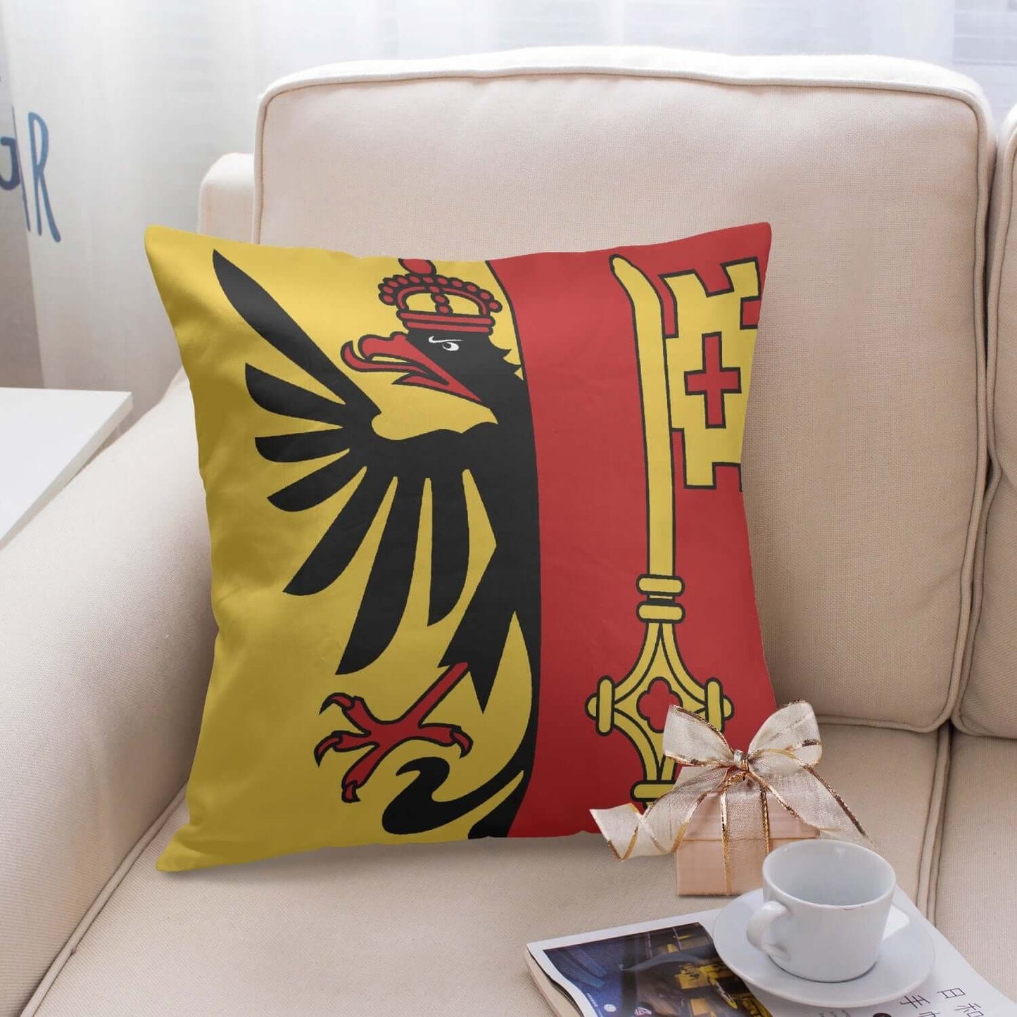 Housse de coussin carrée Genève