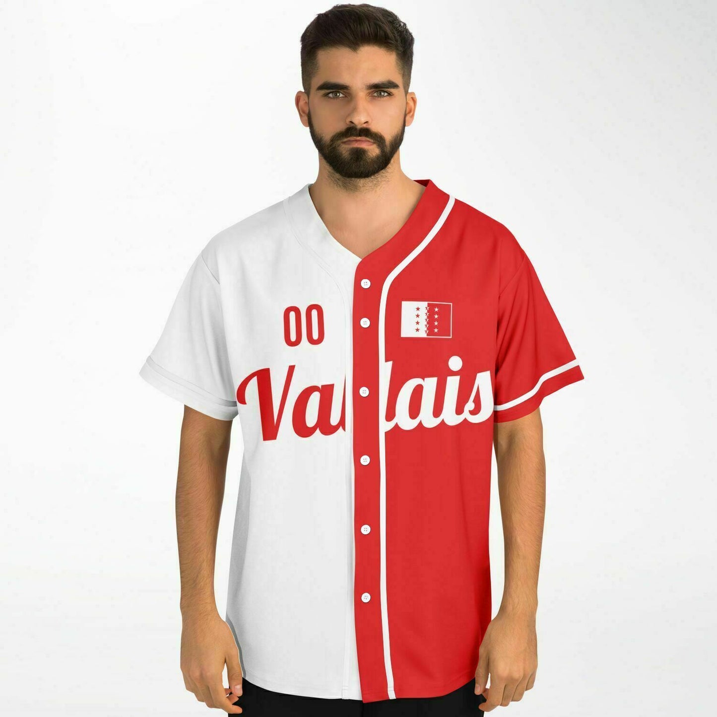 Maillot de Baseball Valais - Nom + Numéro personnalisés