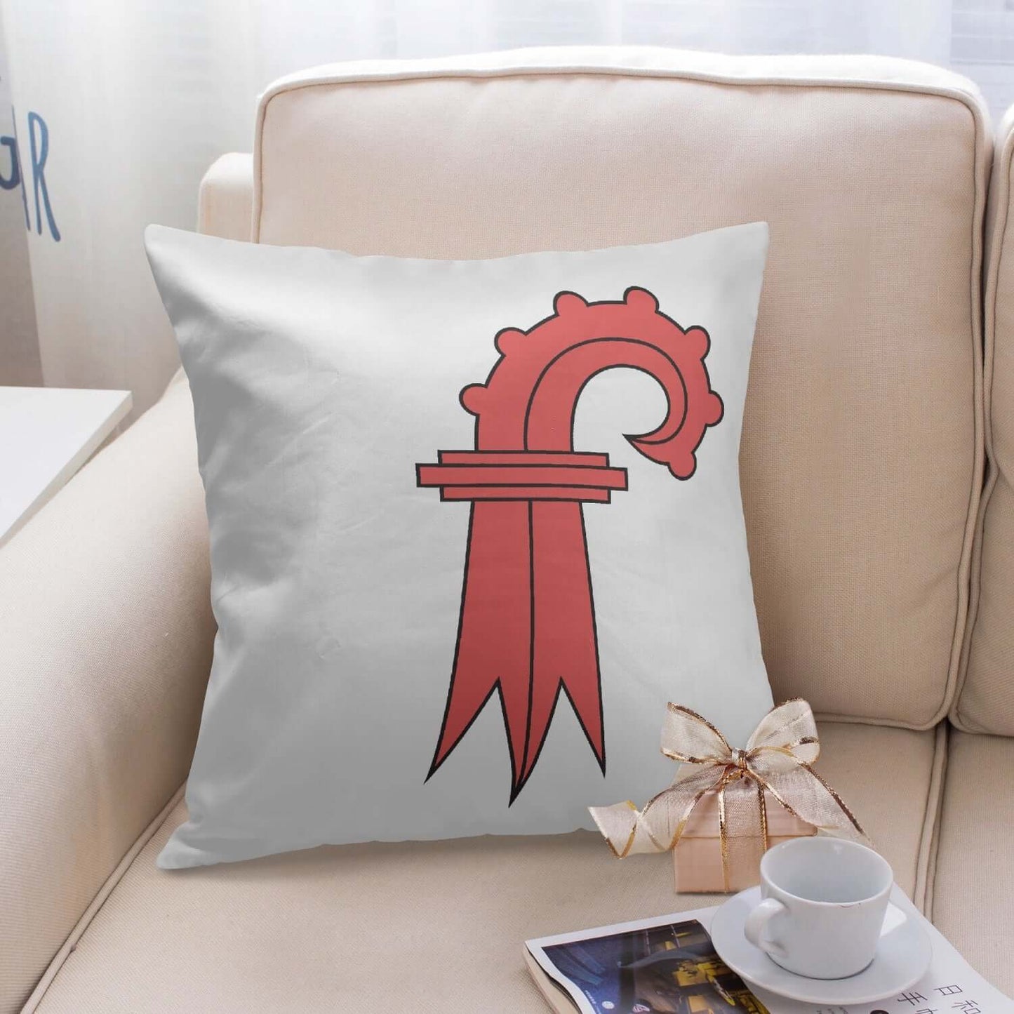 Housse de coussin carrée Bâle-Campagne