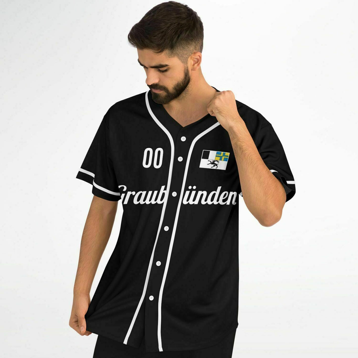 Maillot de Baseball Grisons - Nom + Numéro personnalisés