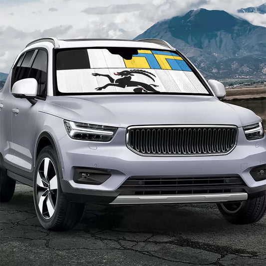 Pare-soleil pour voiture - Drapeau Grisons