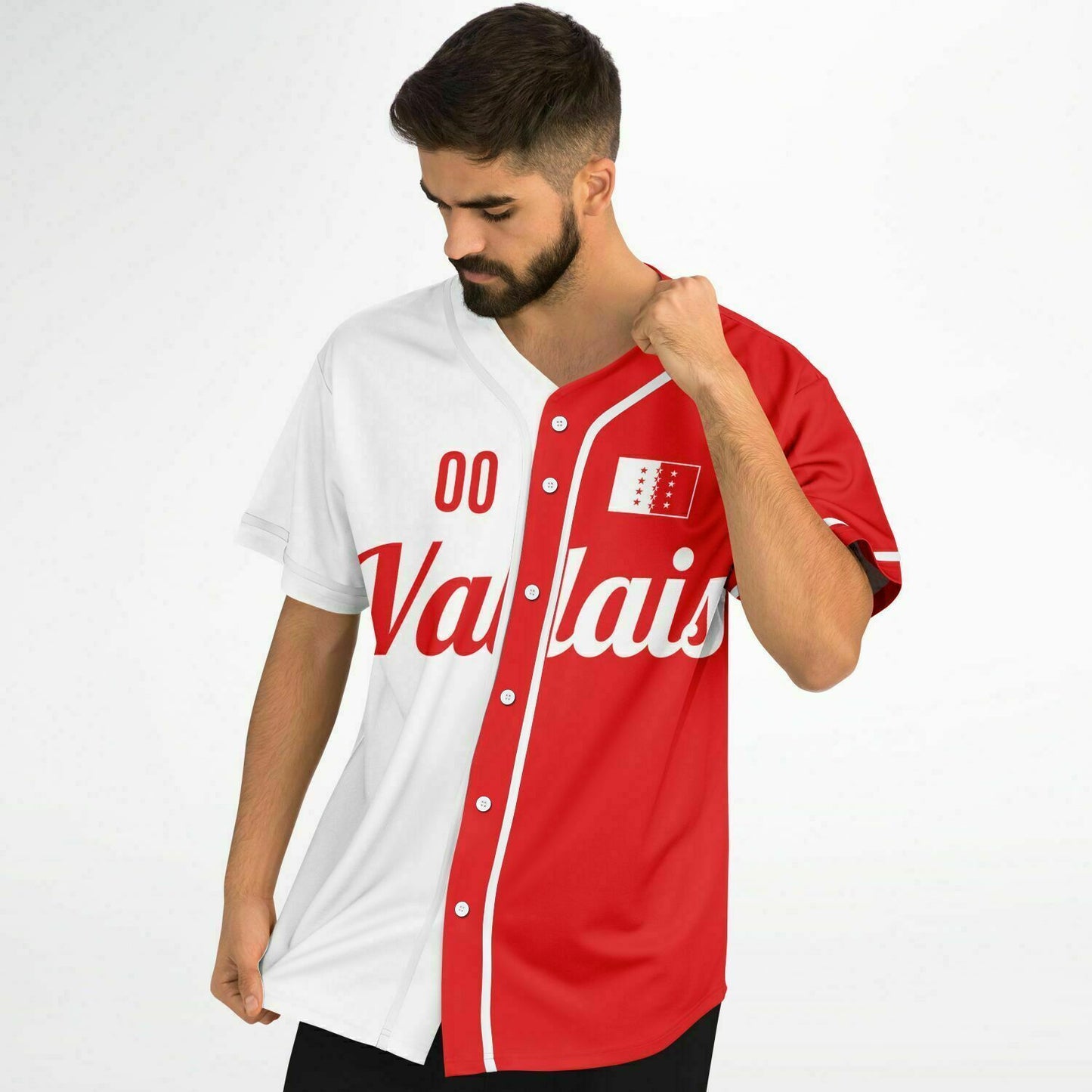 Maillot de Baseball Valais - Nom + Numéro personnalisés