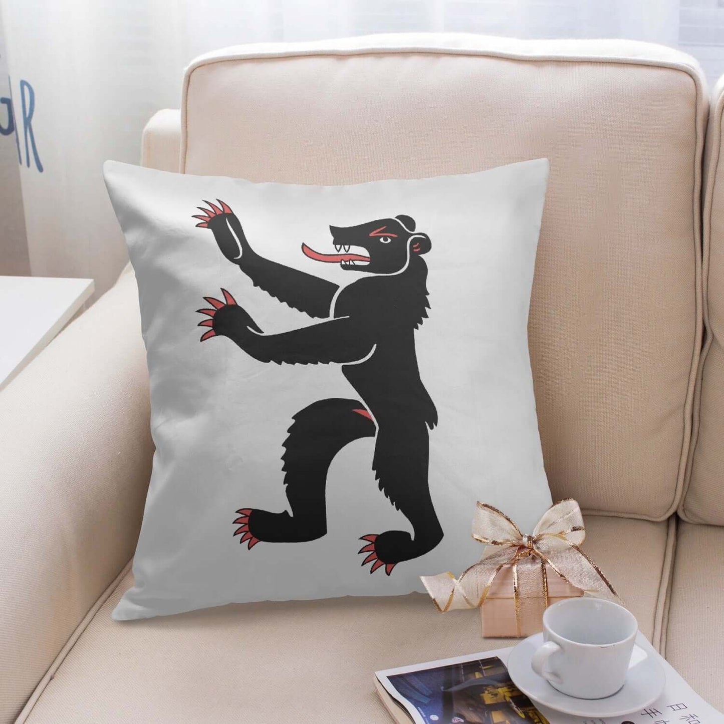 Housse de coussin carrée Appenzell Rhodes-Intérieures