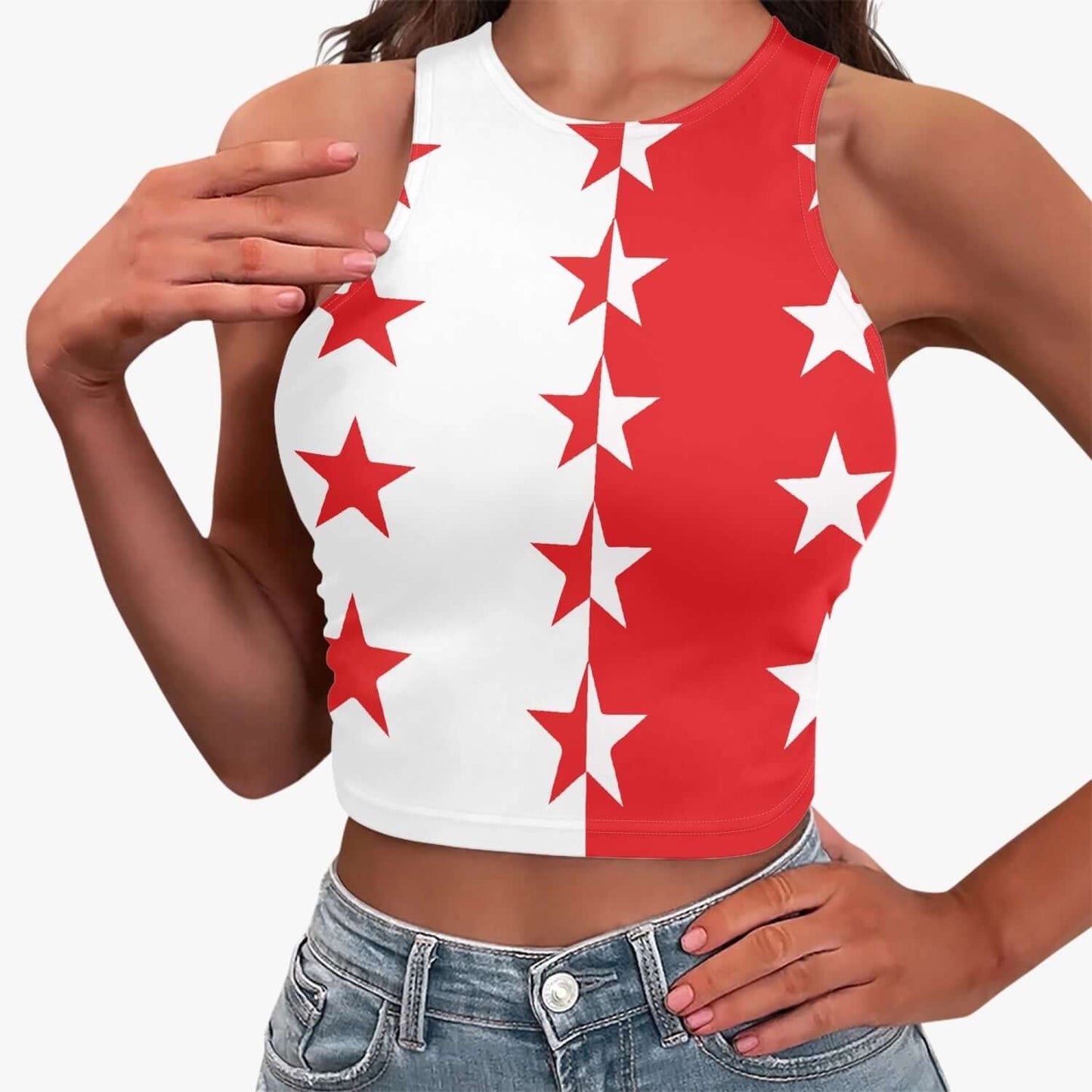Crop Top Valais Drapeau