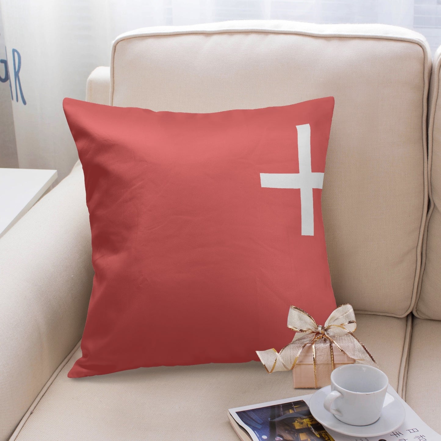 Housse de coussin carrée Schwytz