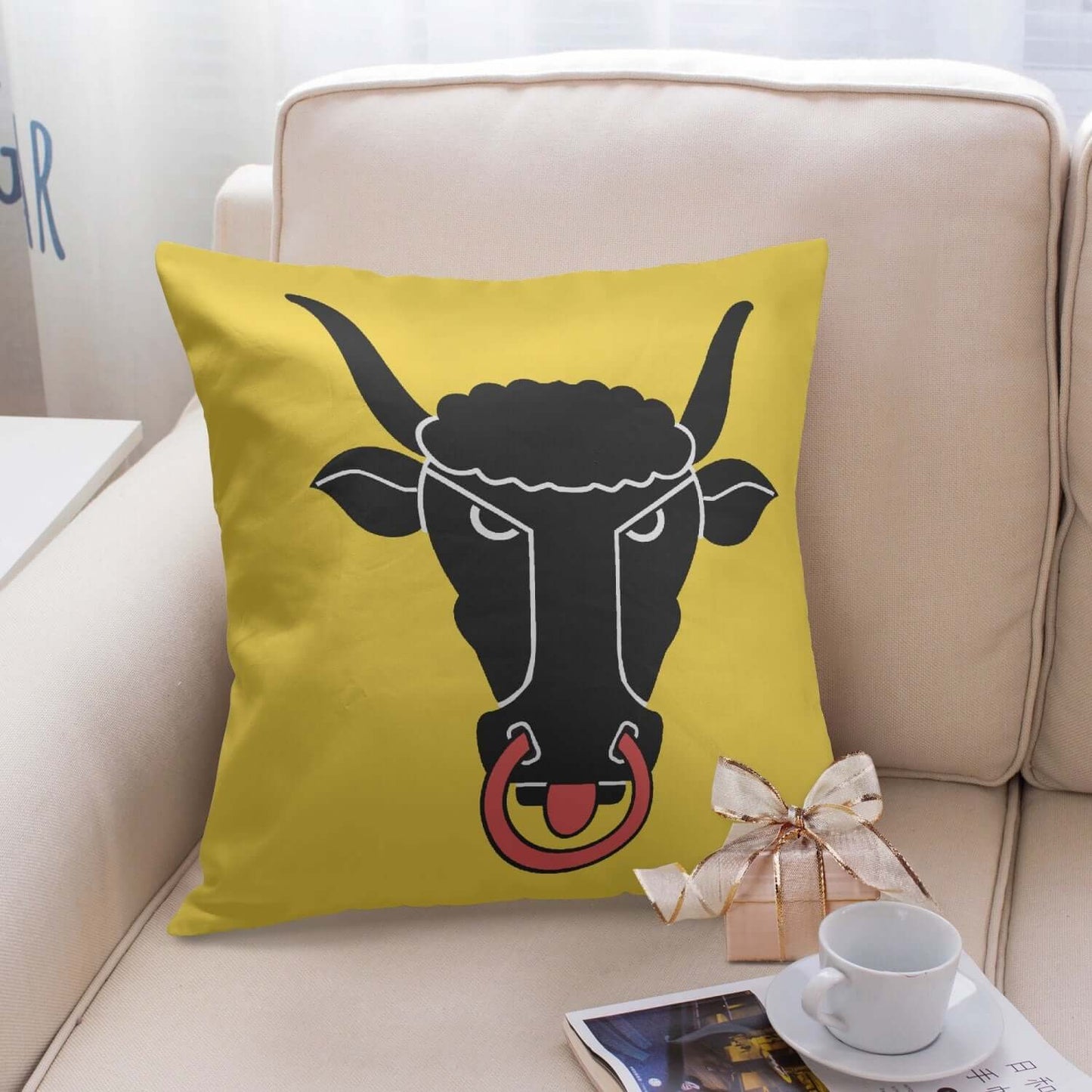 Housse de coussin carrée Uri