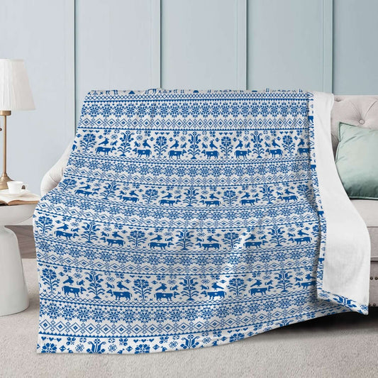 Couverture polaire - Motif Suisse