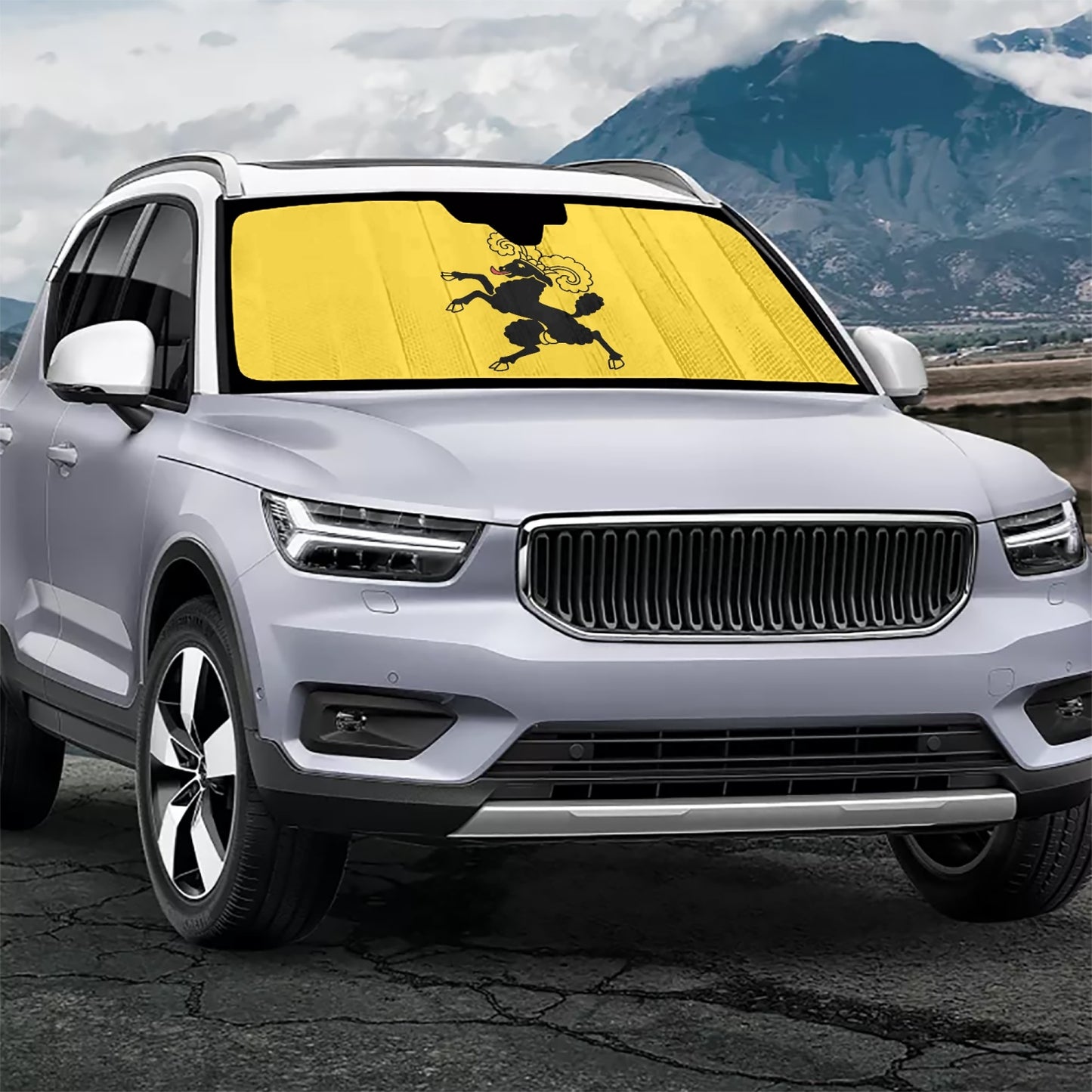 Schaffhausen Flagge - Sonnenblende Auto