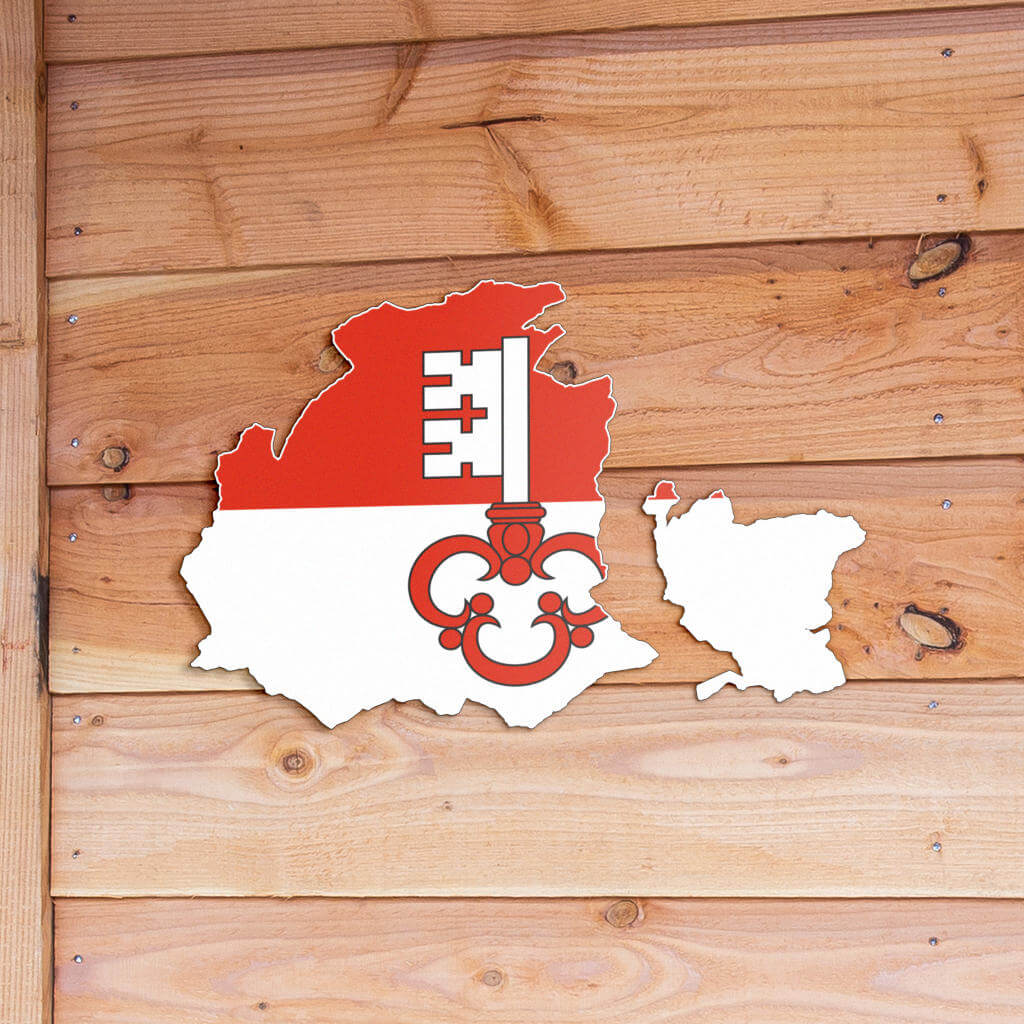 Obwalden - Wanddekoration aus Metall