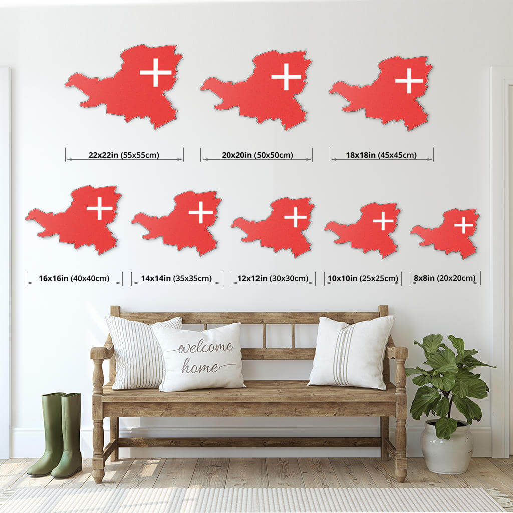 Schwyz - Wanddekoration aus Metall