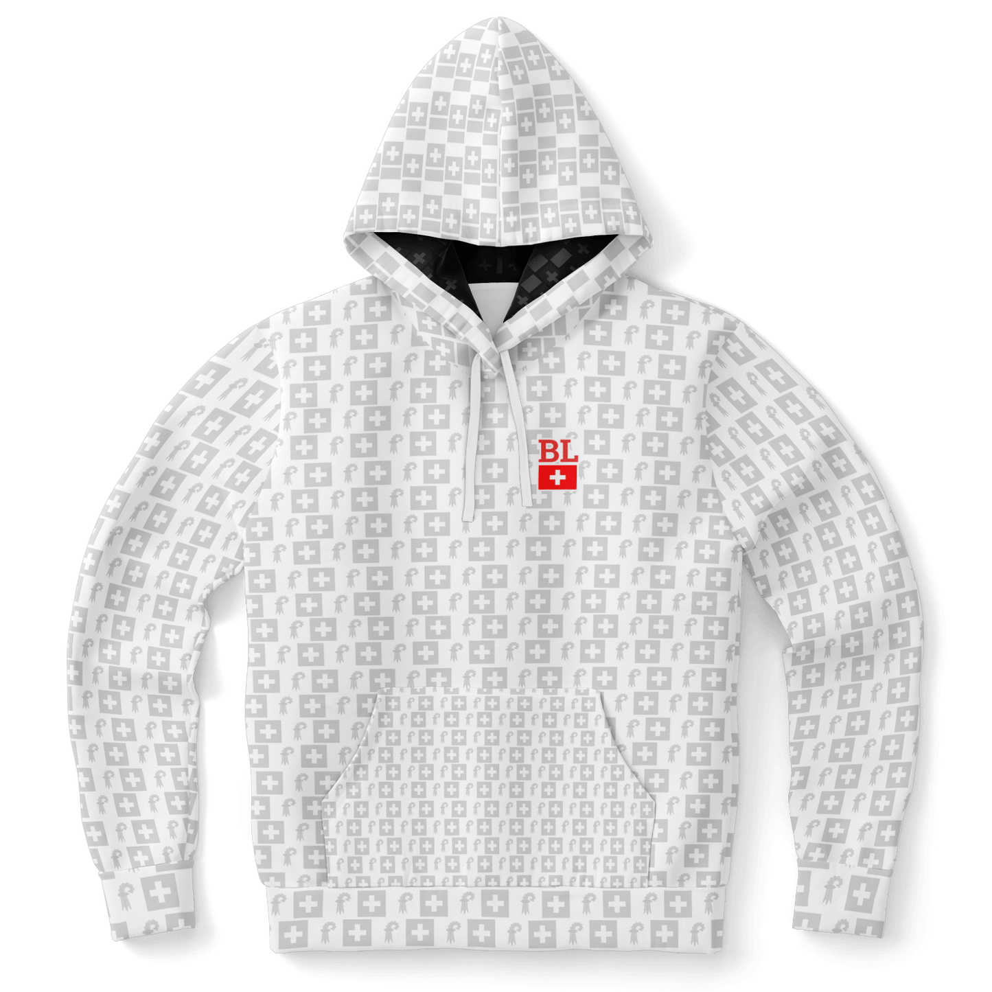 Deluxe Hoodie - Basel-Landschaft Muster