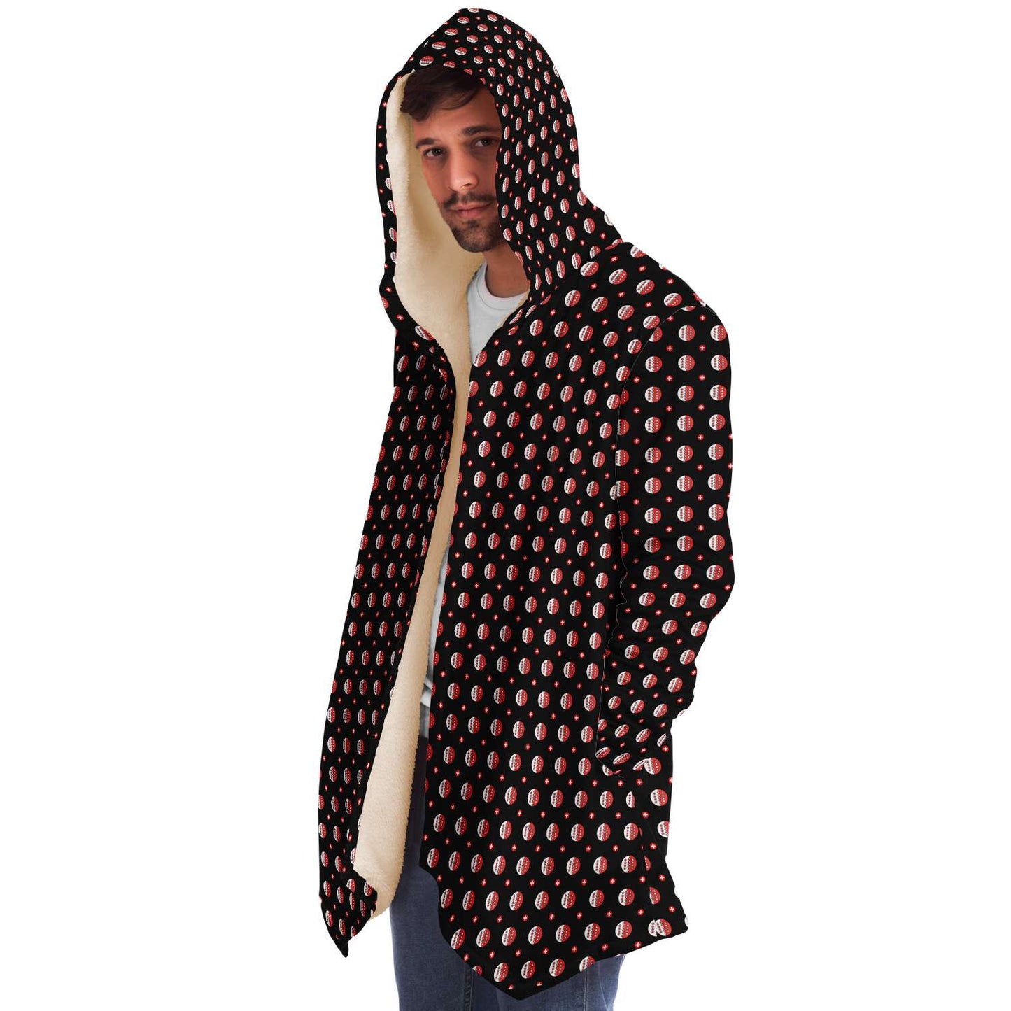 Microfleece Cape Coat | Walliser Muster