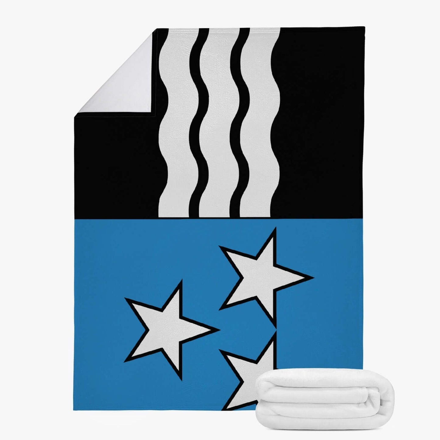 Couverture polaire Argovie drapeau