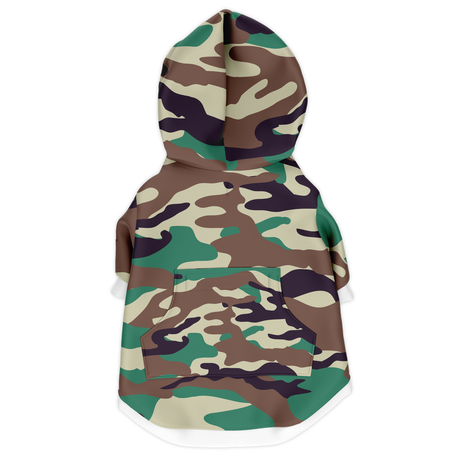 Sweat à capuche zippé pour chiens | Camouflage