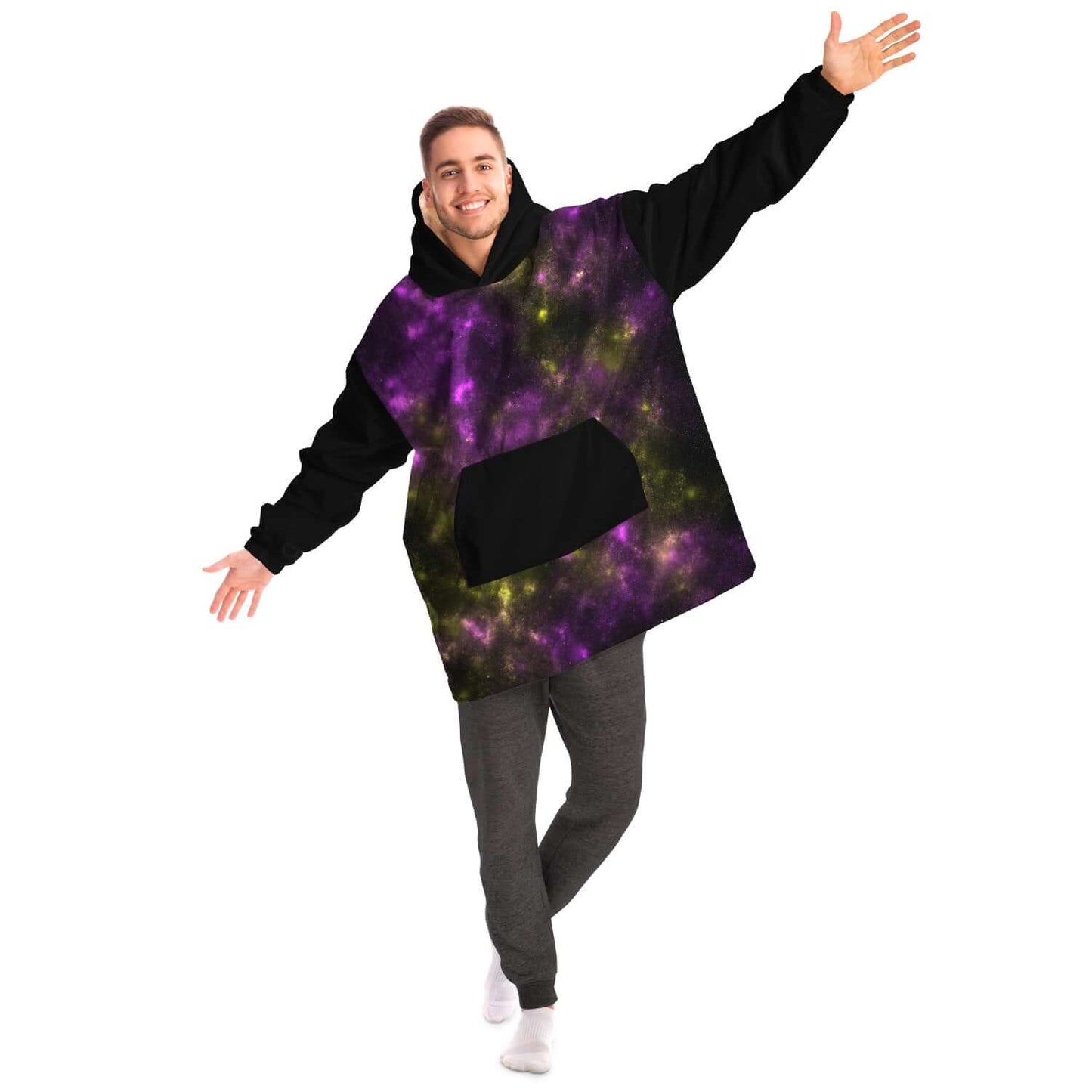 Snug Hoodie - Space Purple & Yellow