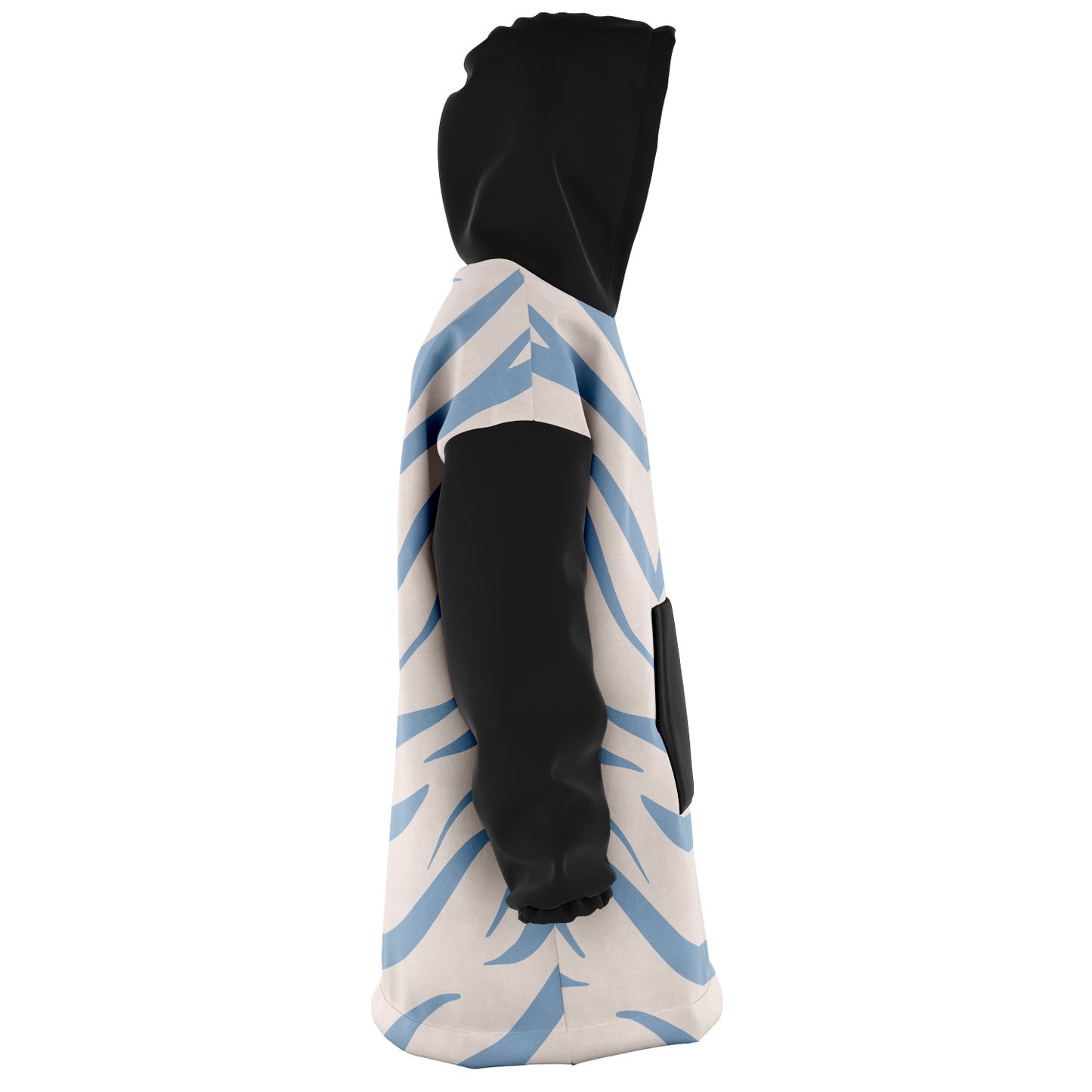 Snug hoodie | blue zebra