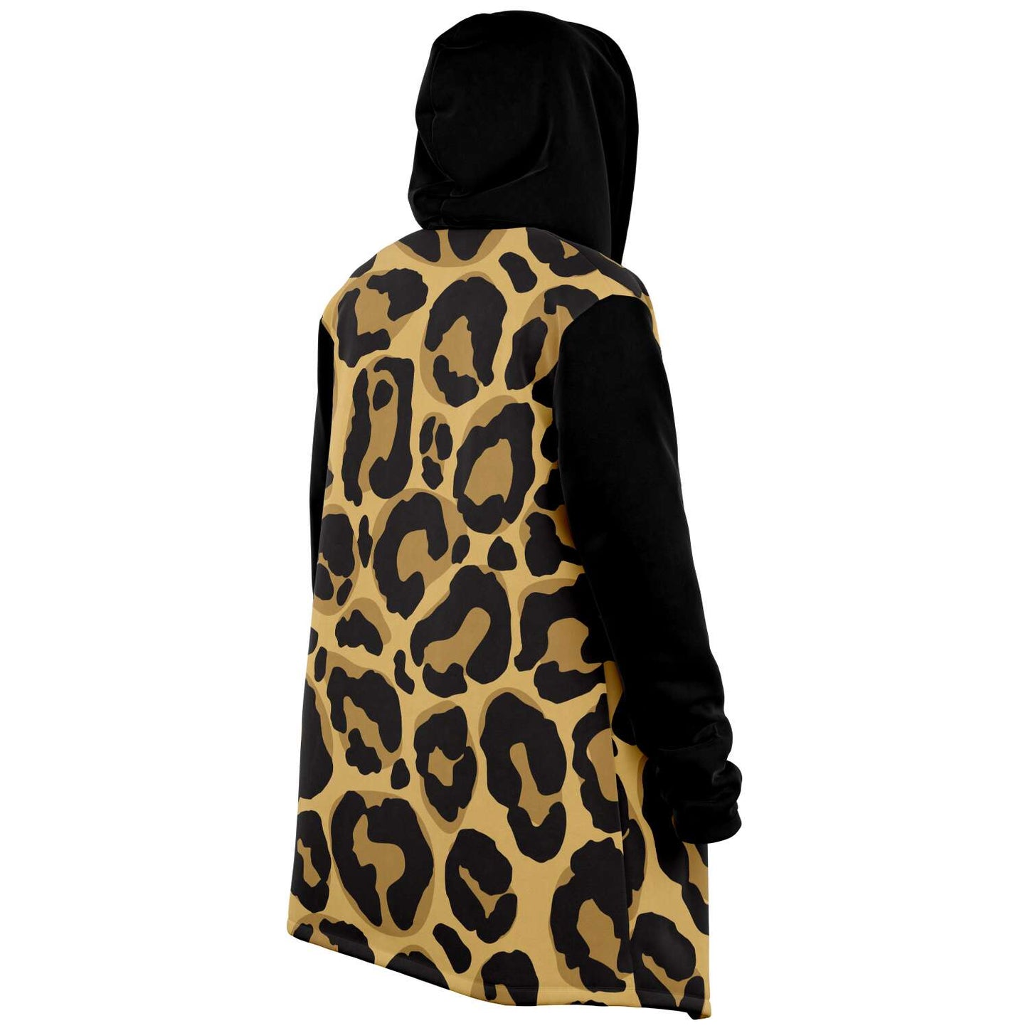 Cloak Hoodie | Léopard noir