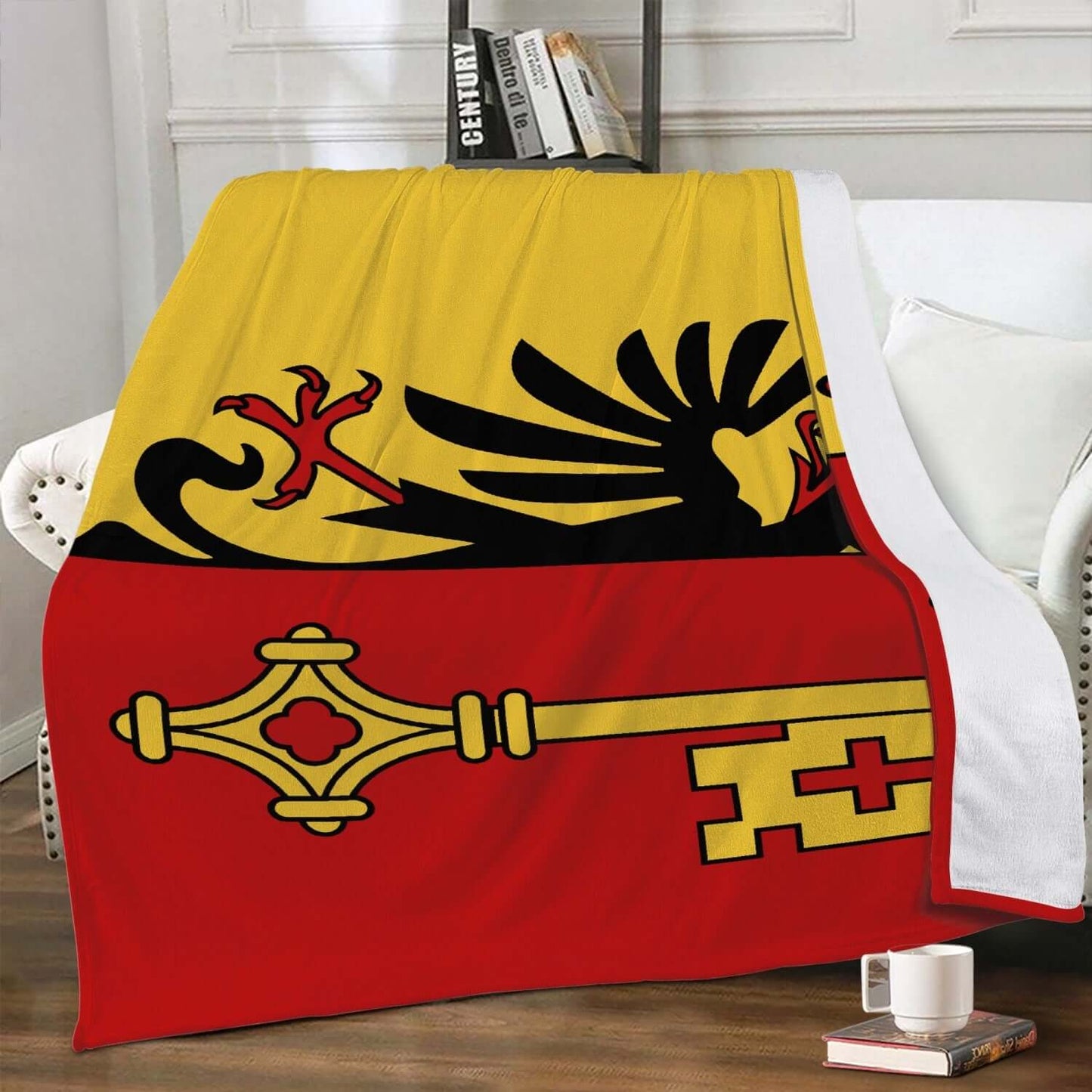 Couverture polaire Genève drapeau