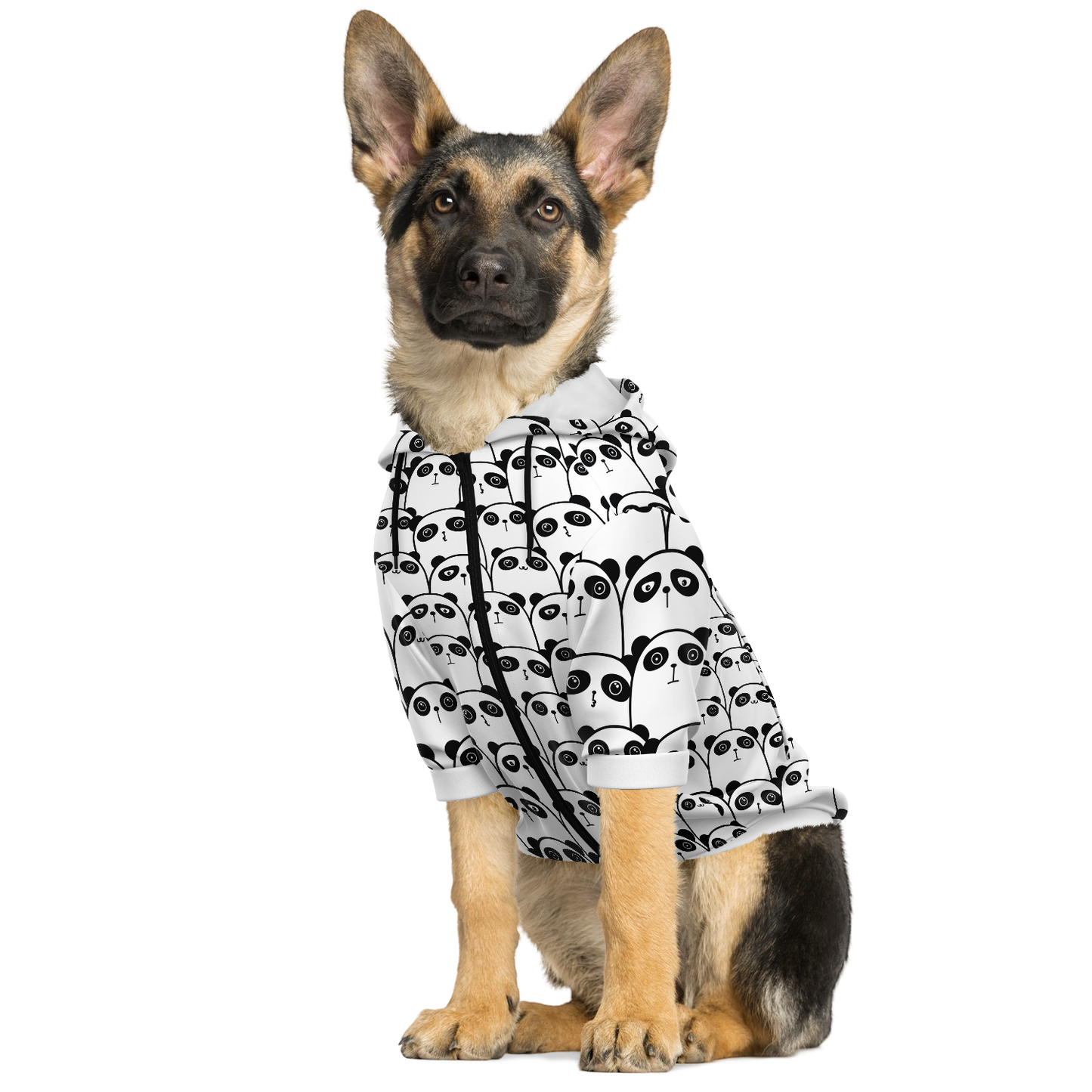 Sweat à capuche zippé pour chiens | Panda