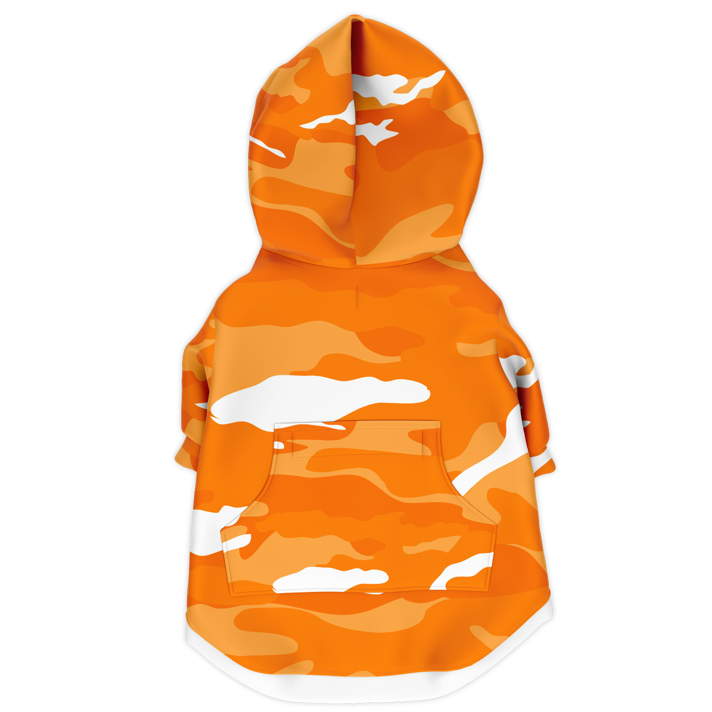 Sweat à capuche zippé pour chiens | Camouflage Organge