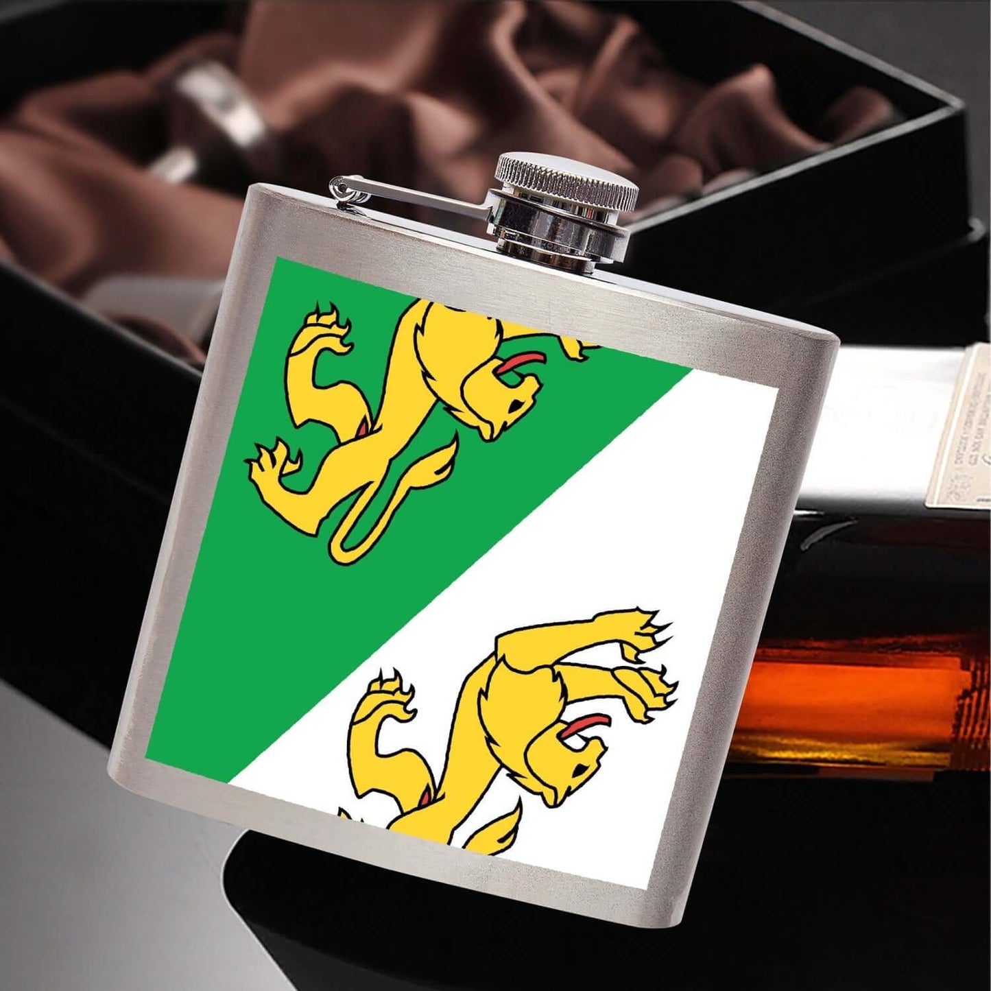 St. Gallen Flasque de poche en acier inoxydable