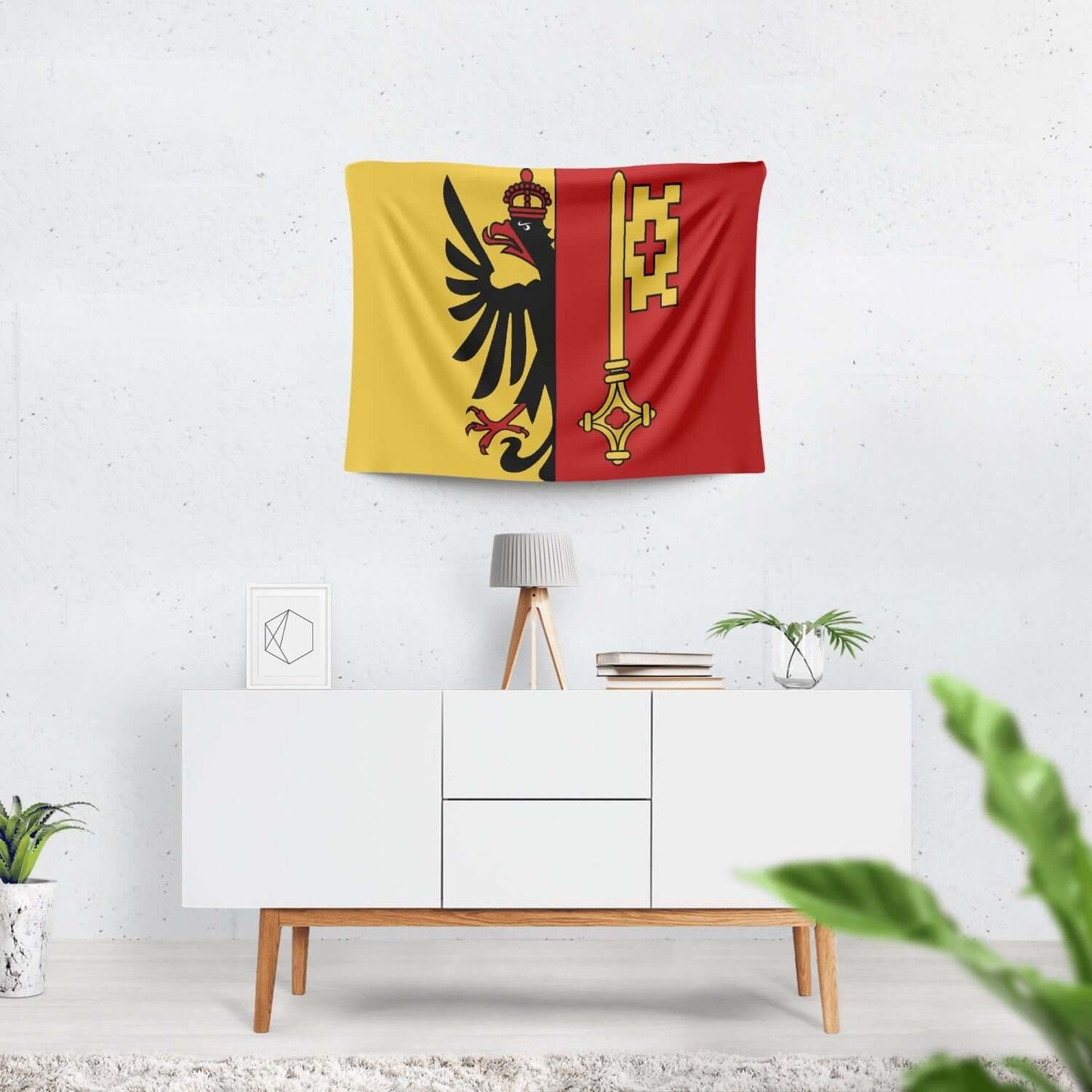 Genf - Wandteppich Flagge