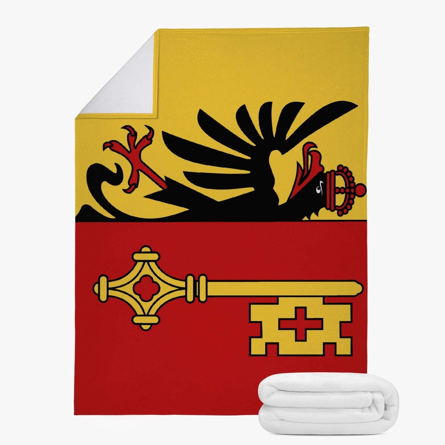 Couverture polaire Genève drapeau