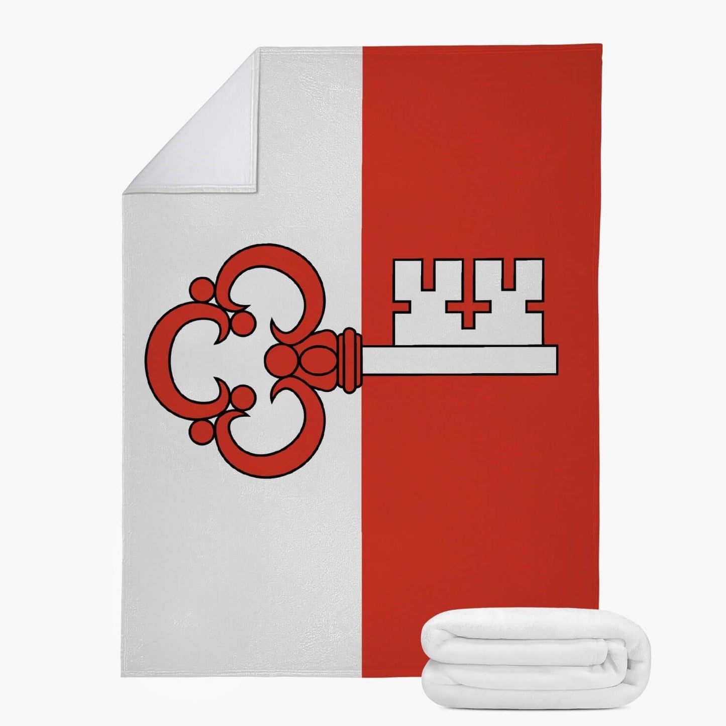 Couverture polaire Obwald drapeau