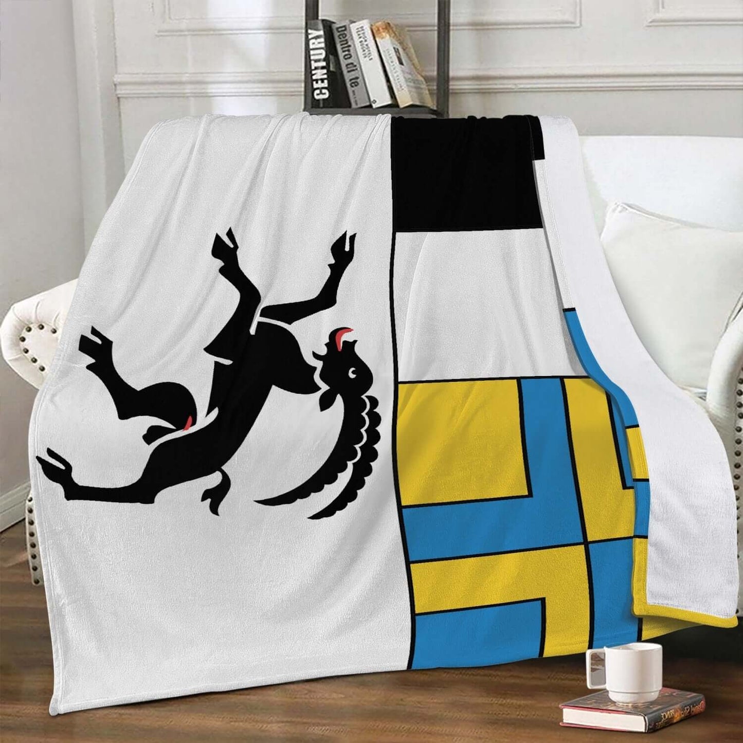 Couverture polaire Grisons drapeau