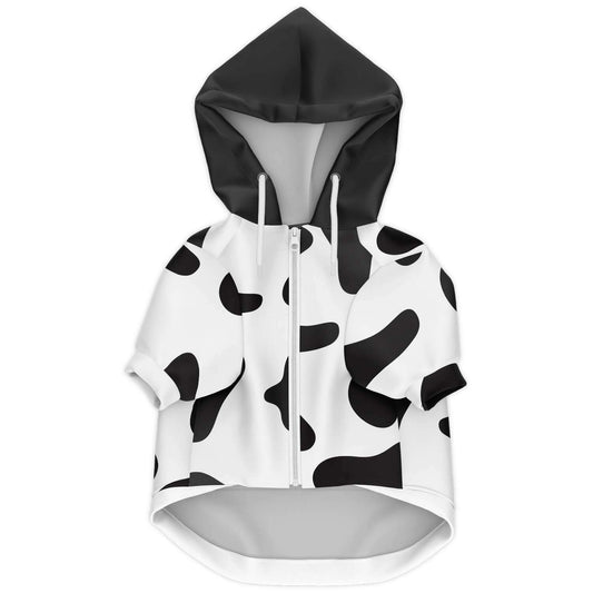 Sweat à capuche zippé pour chiens | Vache