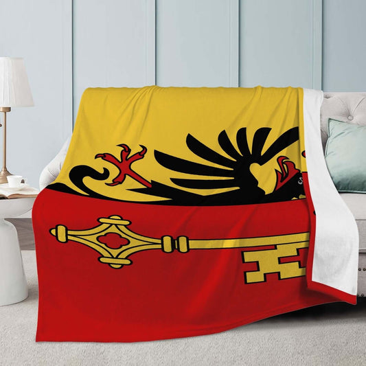 Couverture polaire Genève drapeau
