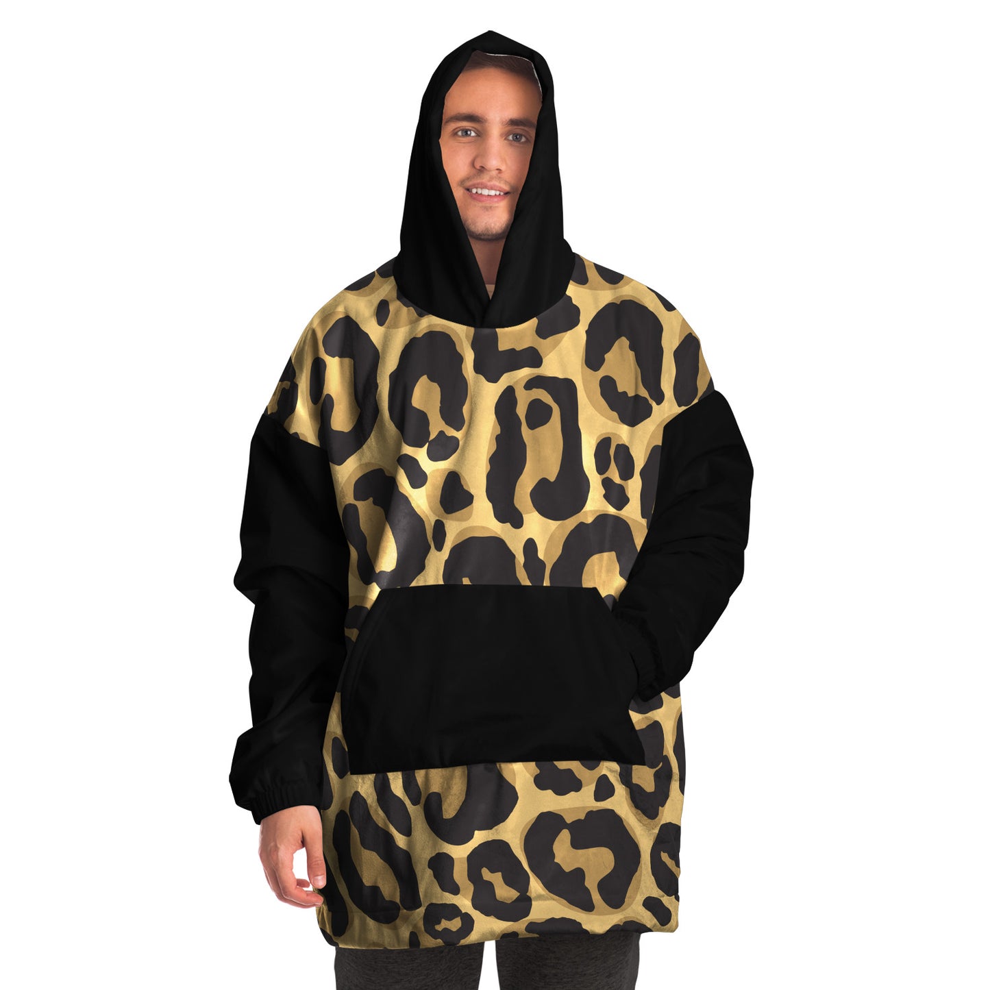 Snug hoodie | Léopard noir