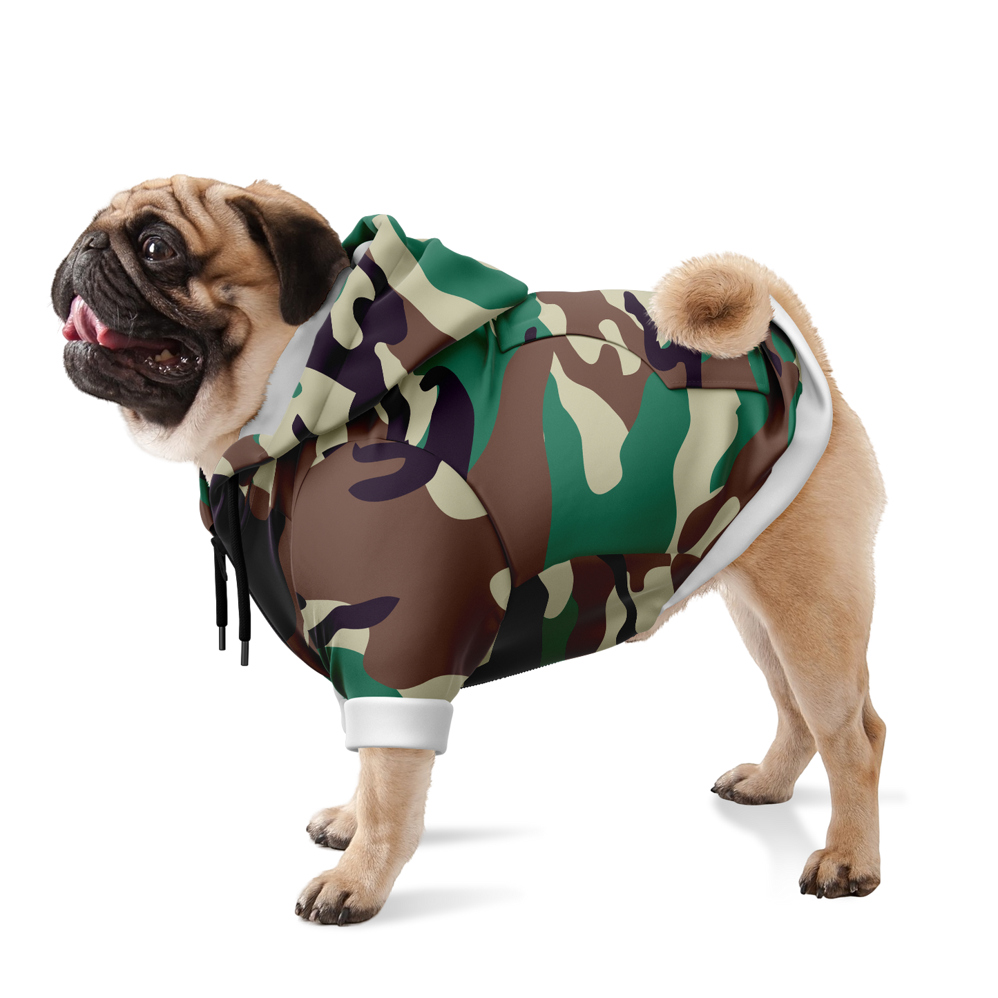 Sweat à capuche zippé pour chiens | Camouflage