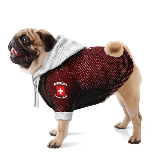 Hoodie zippé Suisse pour chiens
