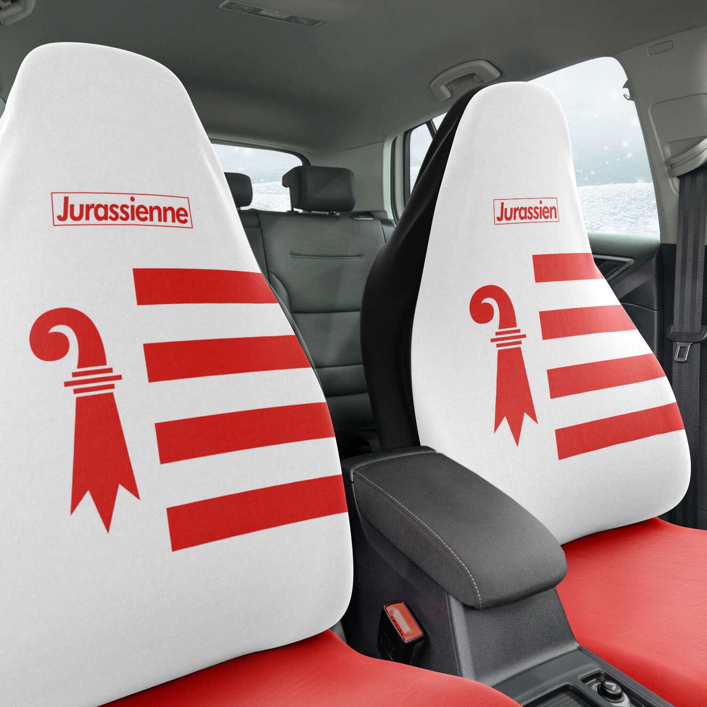 Duo Housses de siège auto | Jurassien / Jurassienne