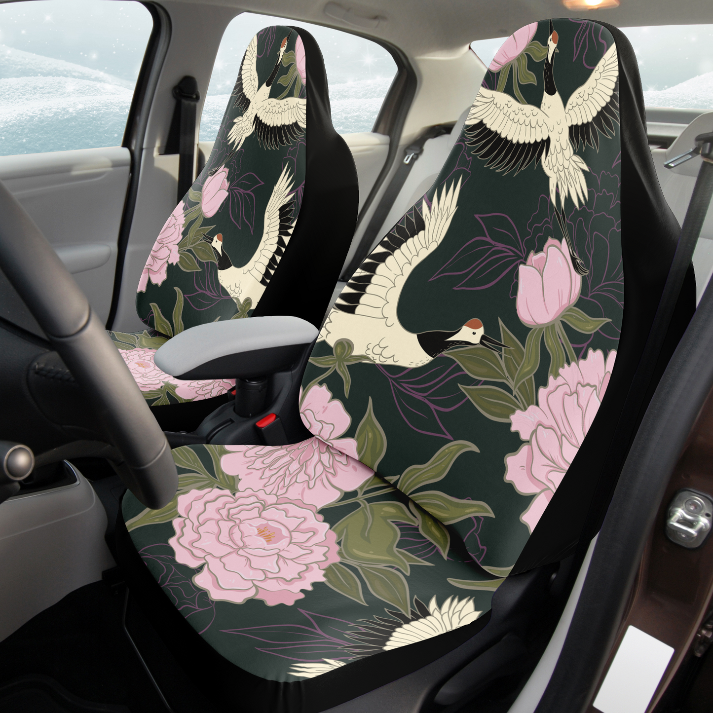 Housse de siège auto | Pivoines