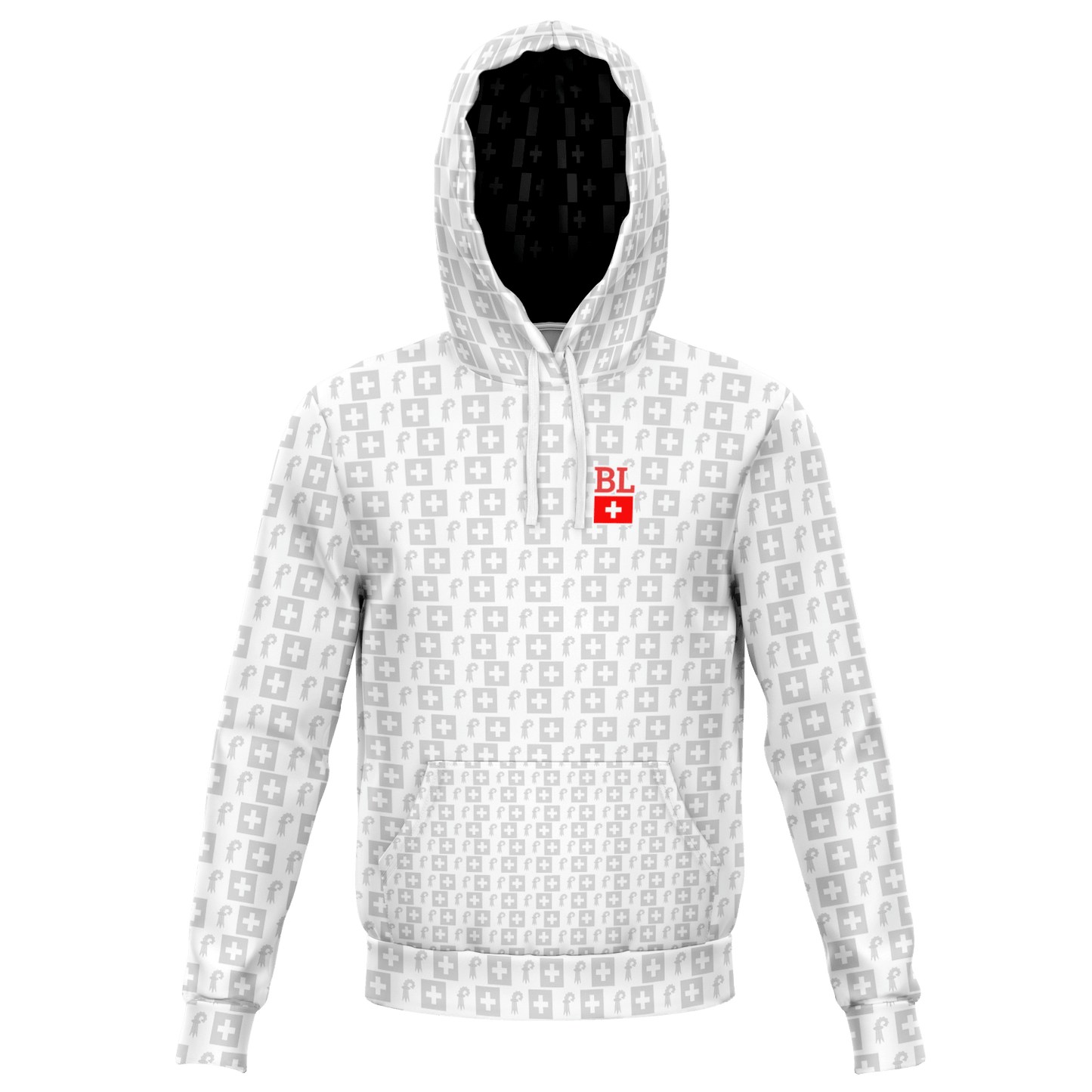 Deluxe Hoodie - Basel-Landschaft Muster