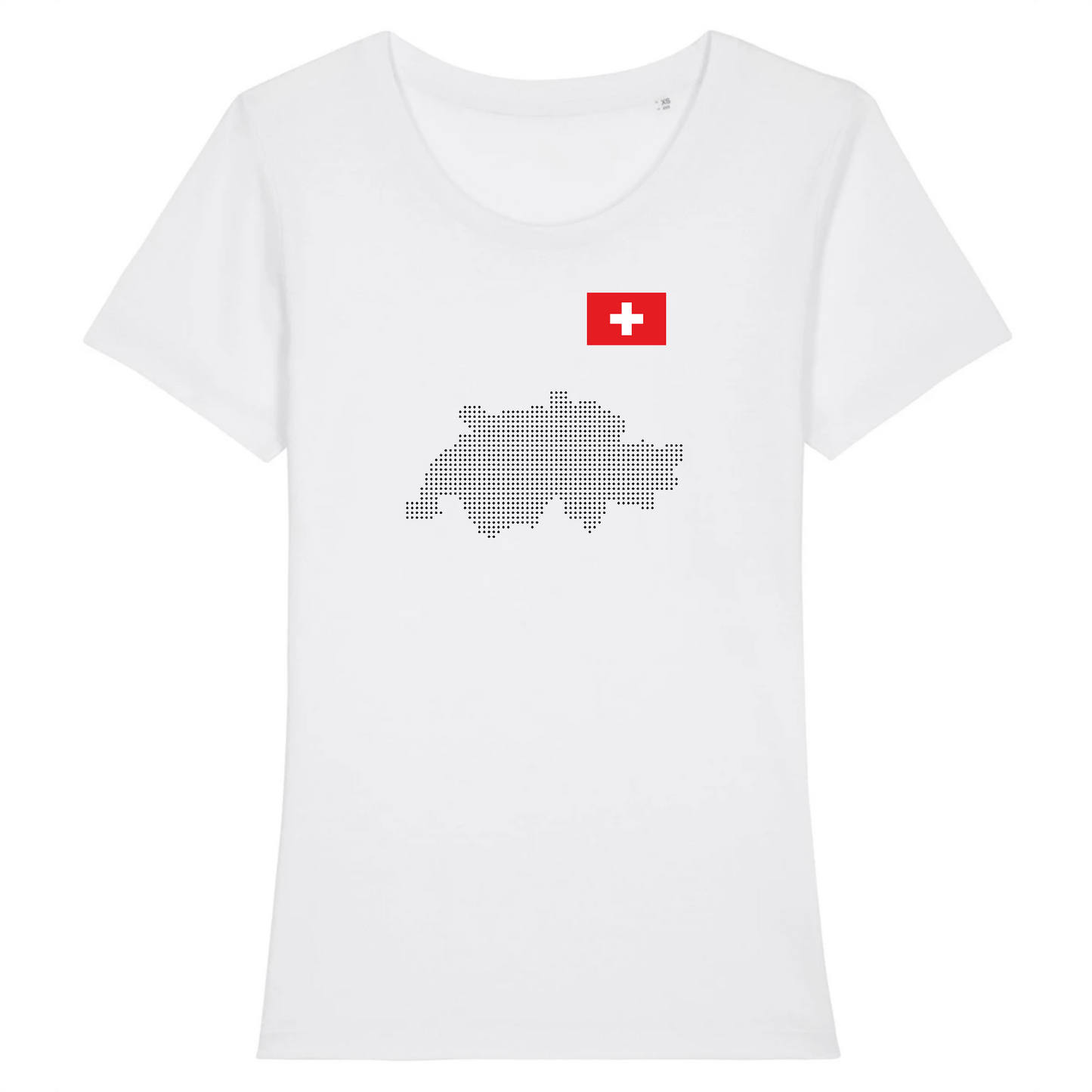 T-shirt BIO femme | Suisse map
